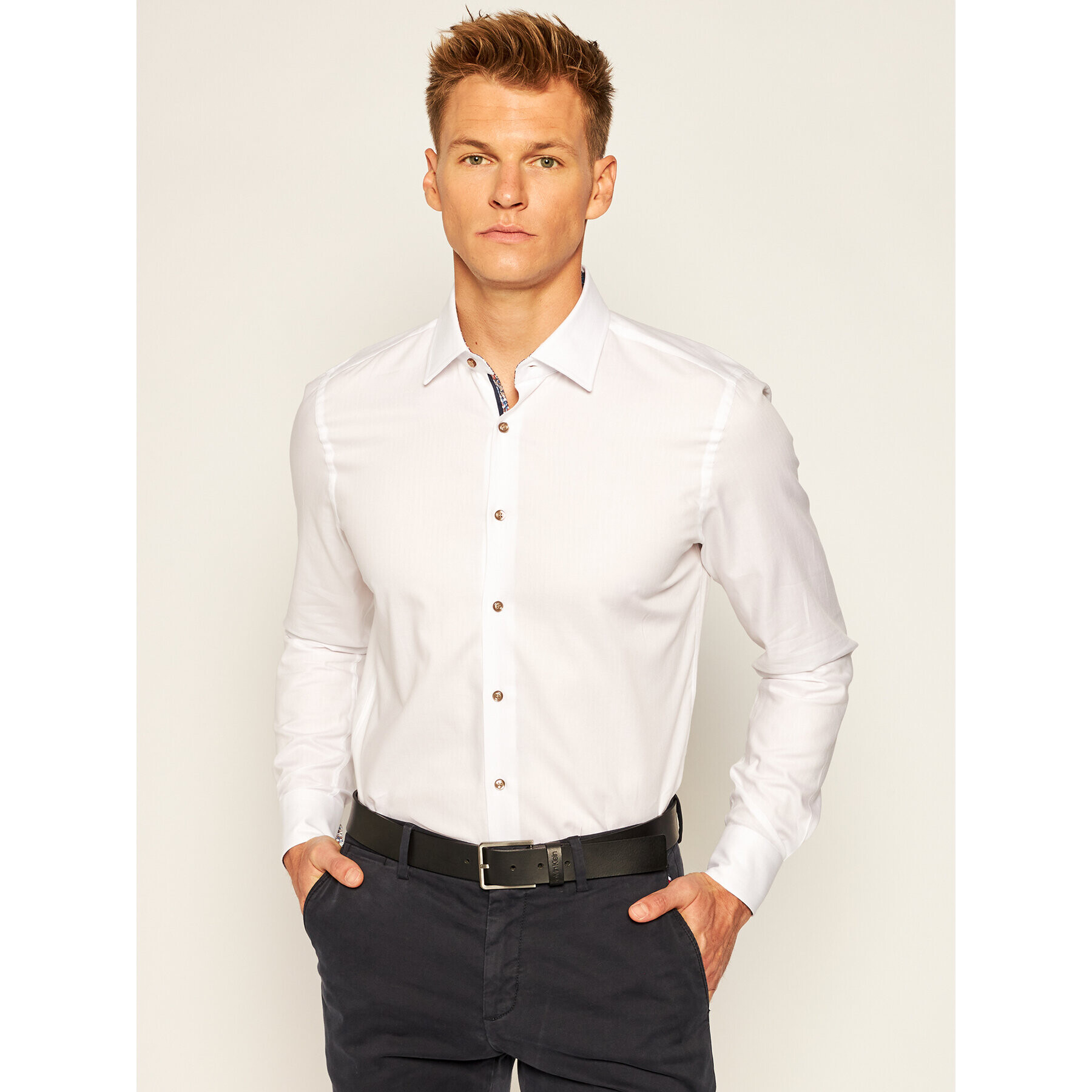 JOOP! Cămașă 17 Jsh-105Pierre1K 30022872 Alb Slim Fit - Pled.ro