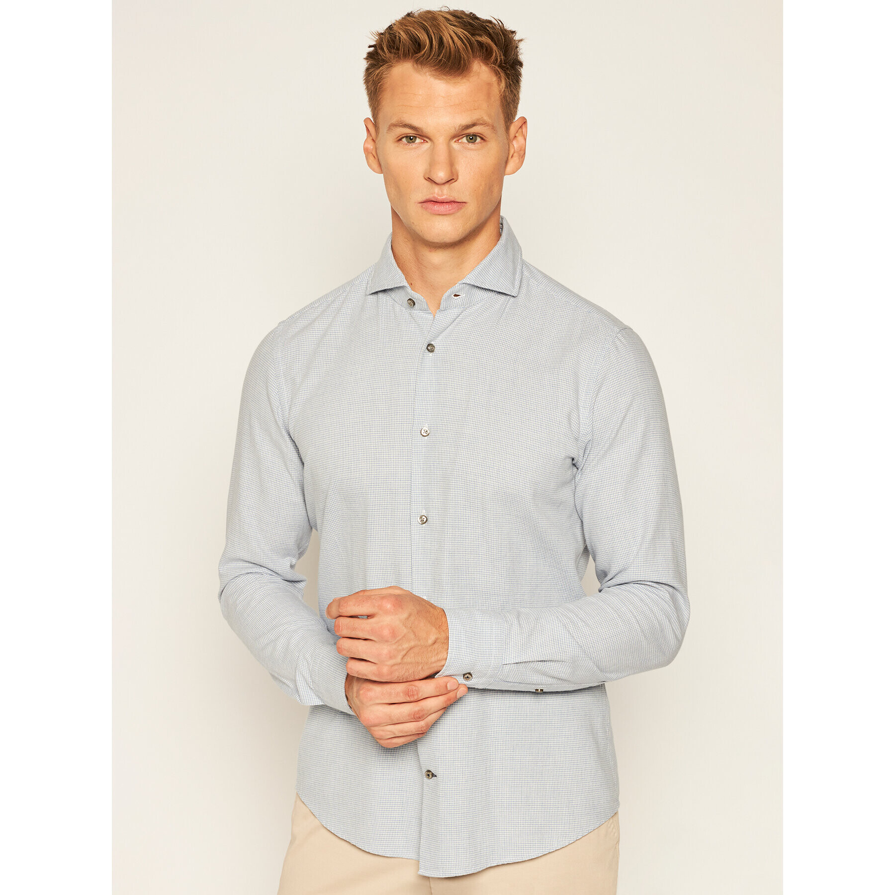 JOOP! Cămașă 17 JSH-110Pejos-W 30022890 Albastru Slim Fit - Pled.ro