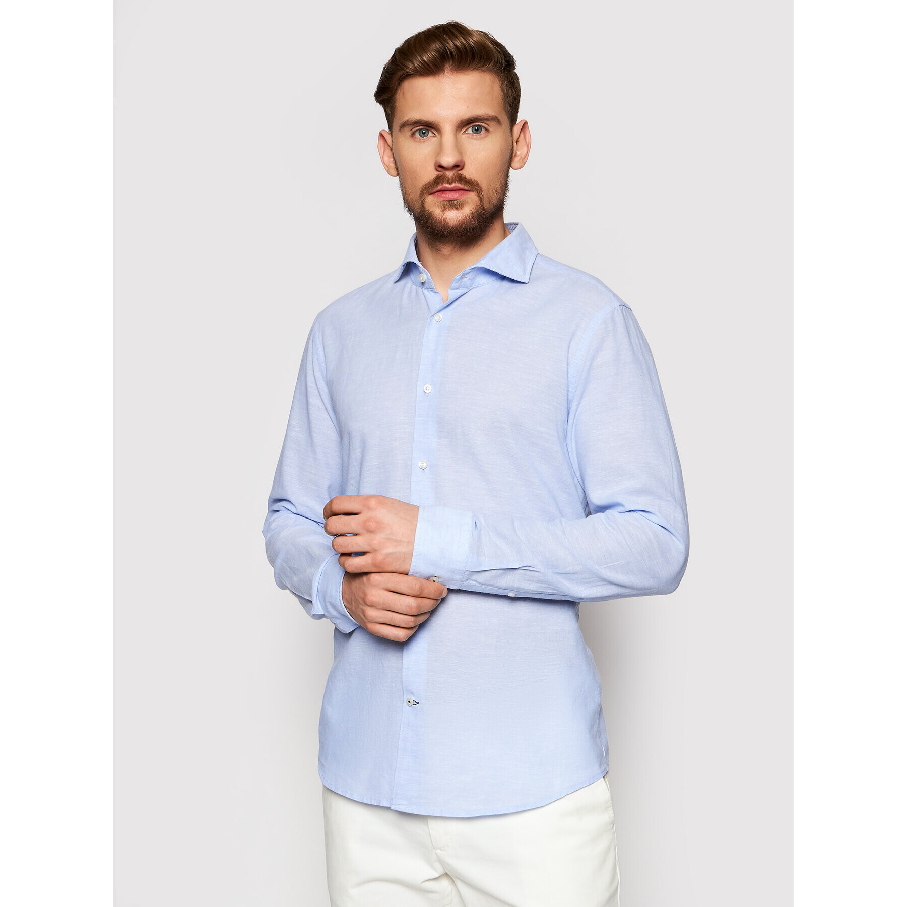 JOOP! Cămașă 17 Jsh-110Pejos-W 30026280 Albastru Slim Fit - Pled.ro