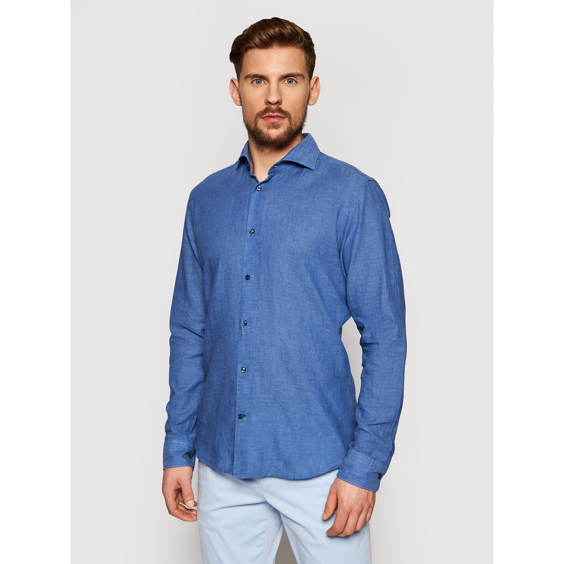 JOOP! Cămașă 17 Jsh-110Pejos-W 30026280 Bleumarin Slim Fit - Pled.ro