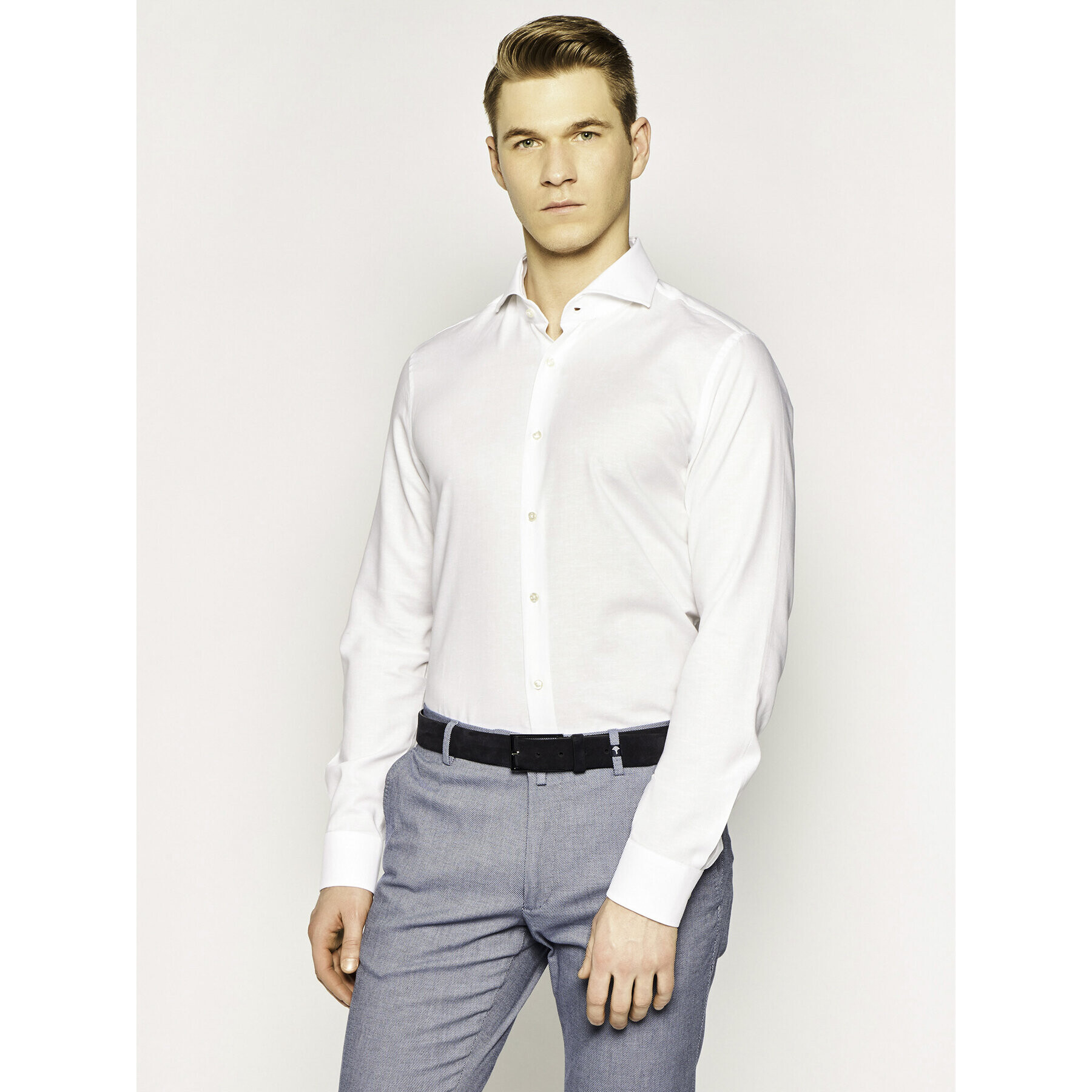 JOOP! Cămașă 17 Jsh-52Pajos 30019730 Alb Slim Fit - Pled.ro