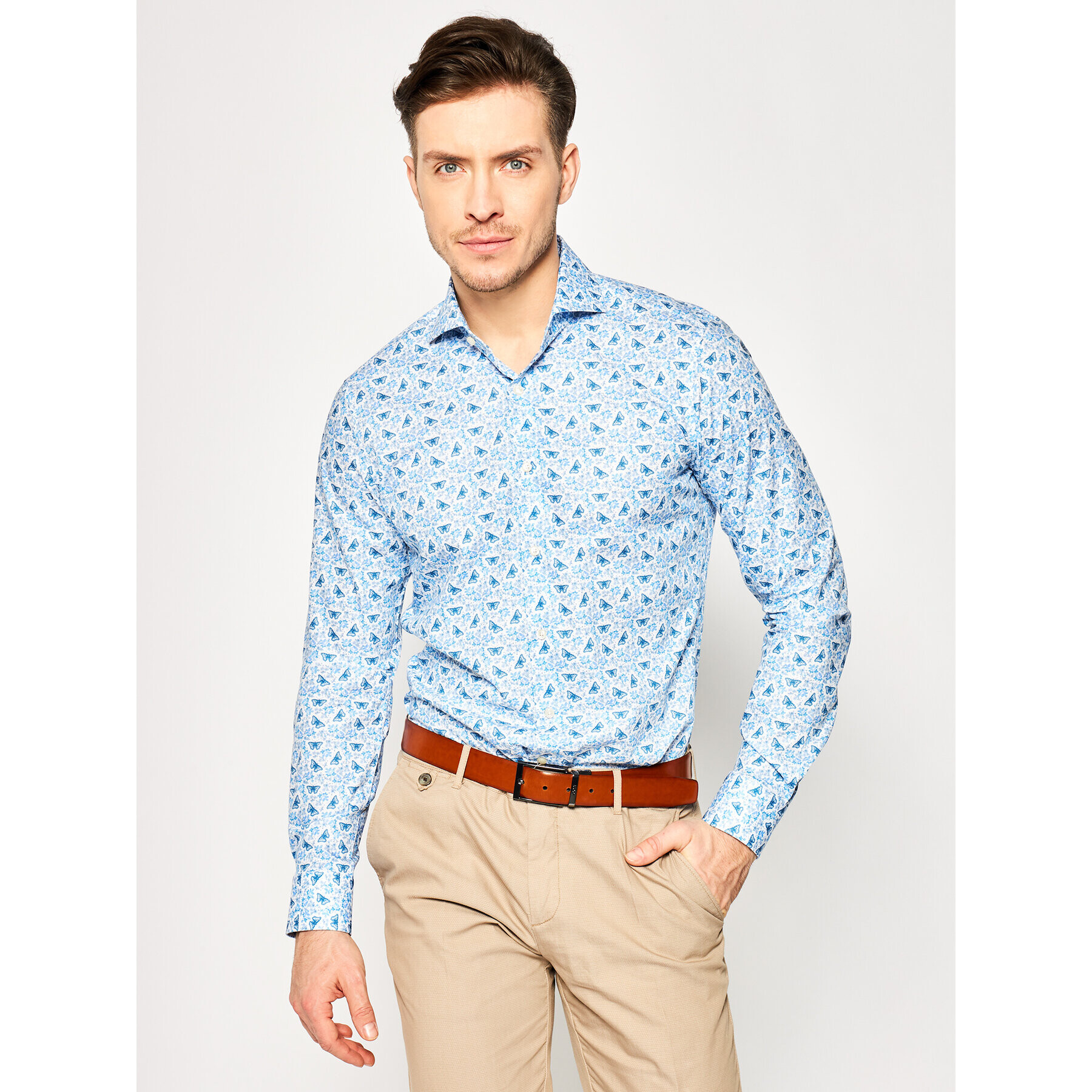 JOOP! Cămașă 17 JSH-52Pajos 30019746 Albastru Slim Fit - Pled.ro