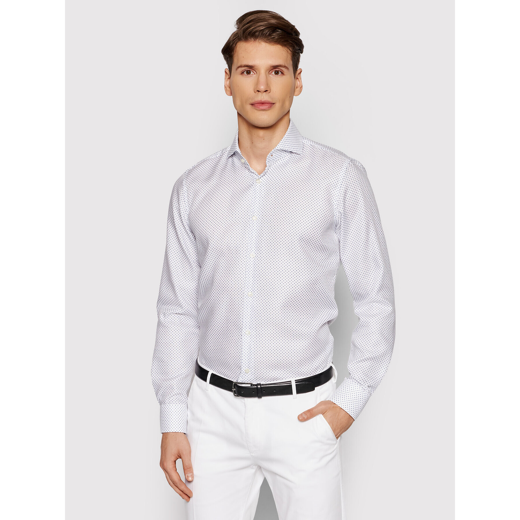 JOOP! Cămașă 17 JSH-52Pajos 30022852 Alb Slim Fit - Pled.ro