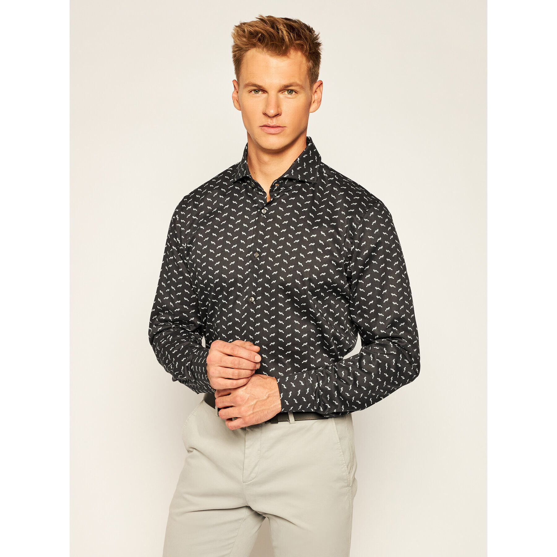 JOOP! Cămașă 17 Jsh-52Pajos 30022884 Negru Slim Fit - Pled.ro