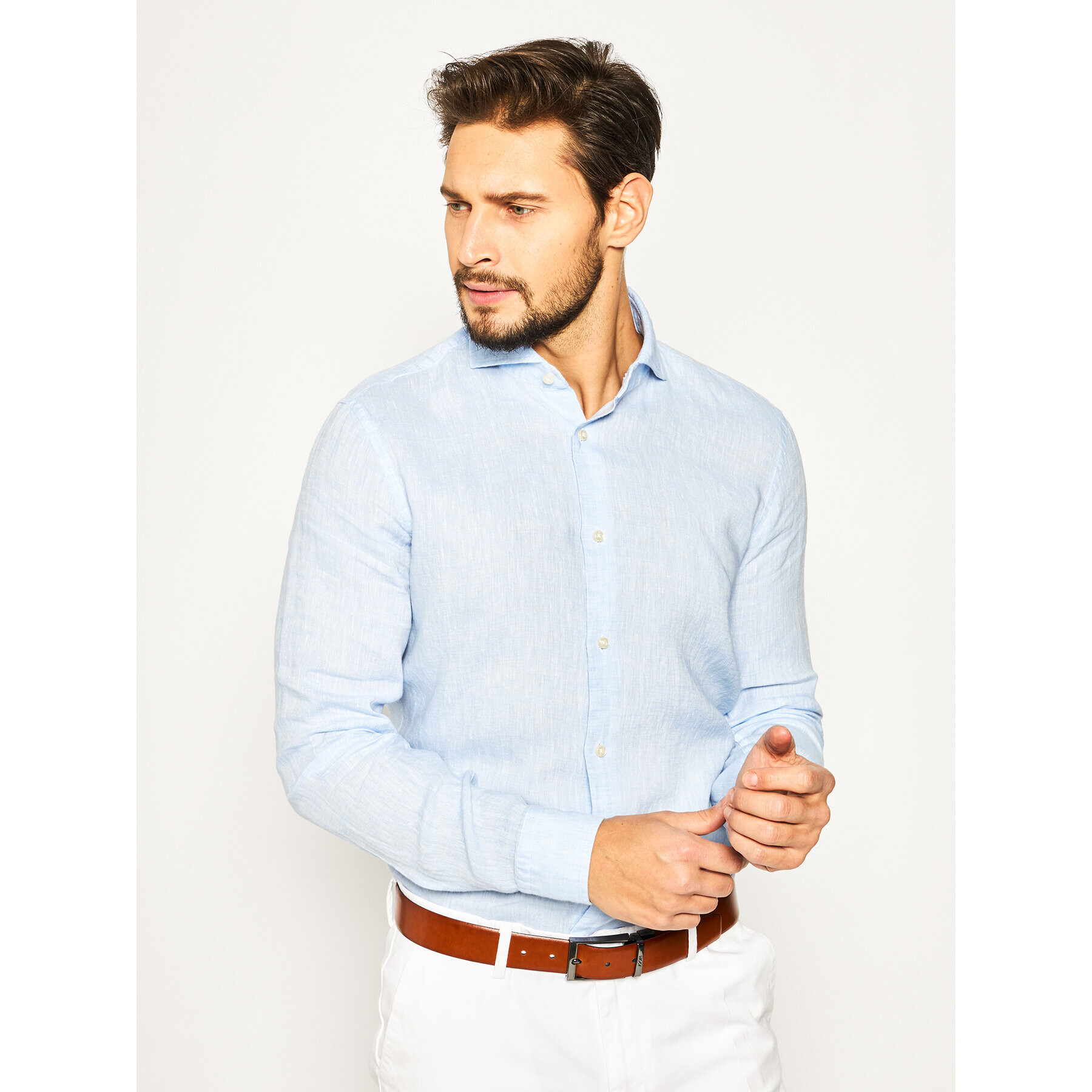 JOOP! Cămașă 17 JSH-69Pajos-W 30019770 Albastru Slim Fit - Pled.ro