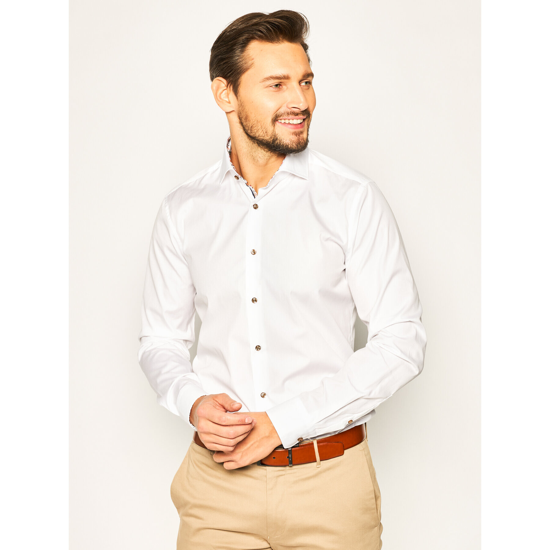 JOOP! Cămașă 17 JSH-90PankoK 30019649 Bej Slim Fit - Pled.ro