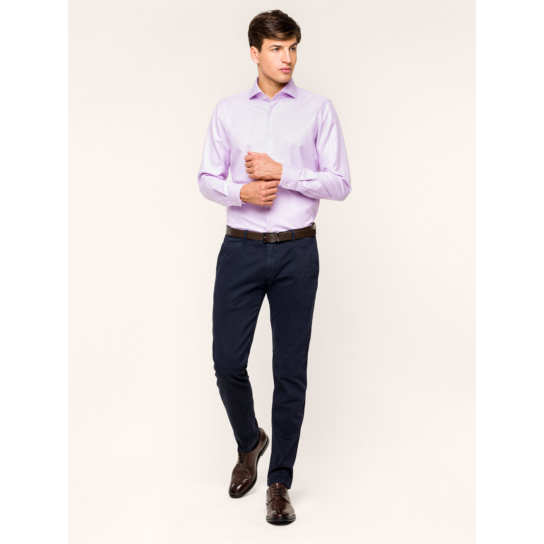 JOOP! Cămașă 30017065 Roz Slim Fit - Pled.ro