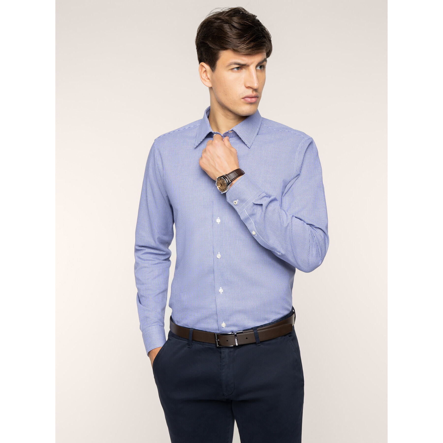 JOOP! Cămașă 30017073 Violet Slim Fit - Pled.ro