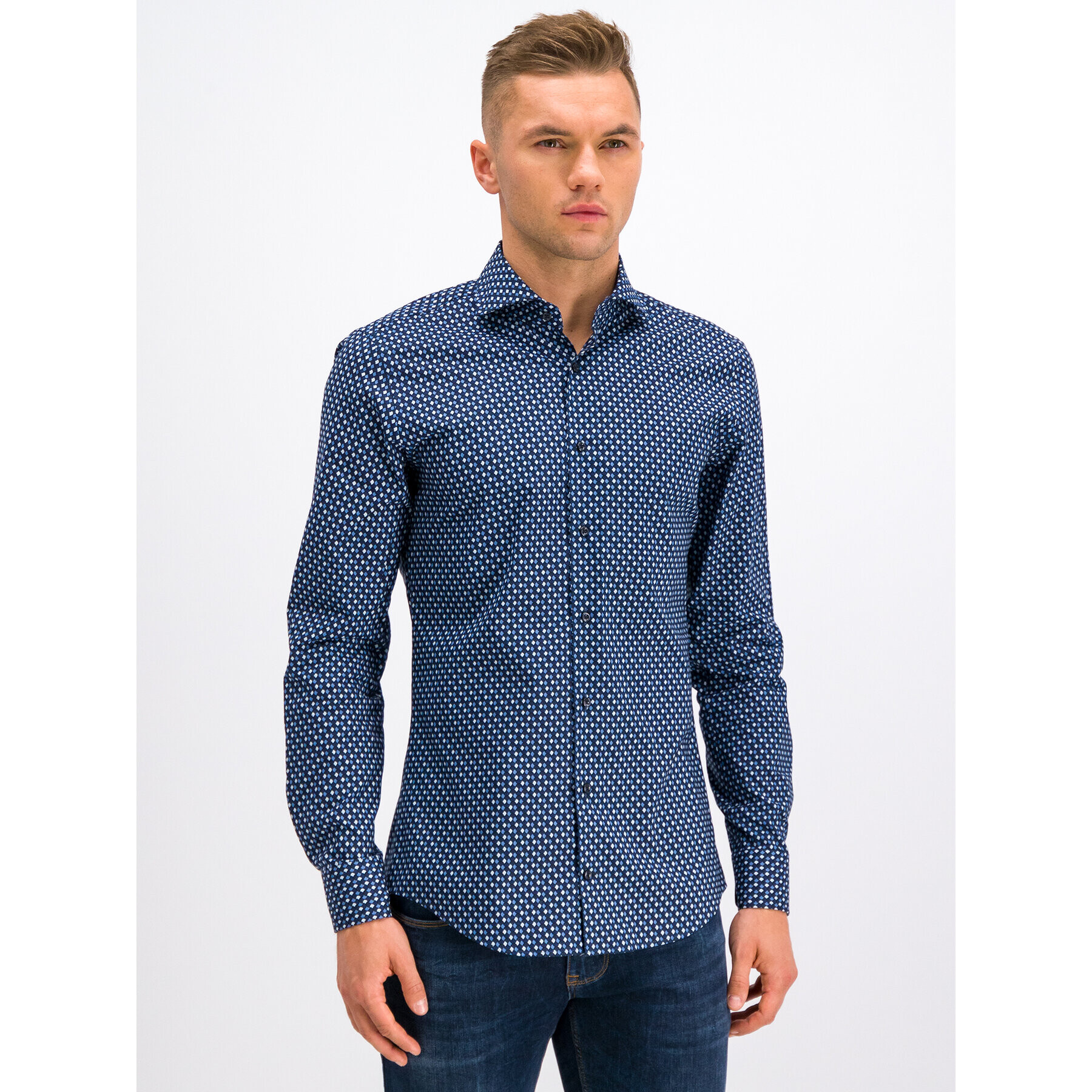 JOOP! Cămașă 30017083 Bleumarin Slim Fit - Pled.ro