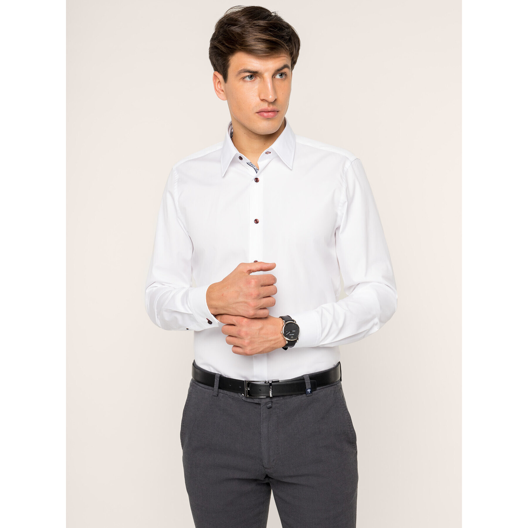 JOOP! Cămașă 30017563 Alb Slim Fit - Pled.ro