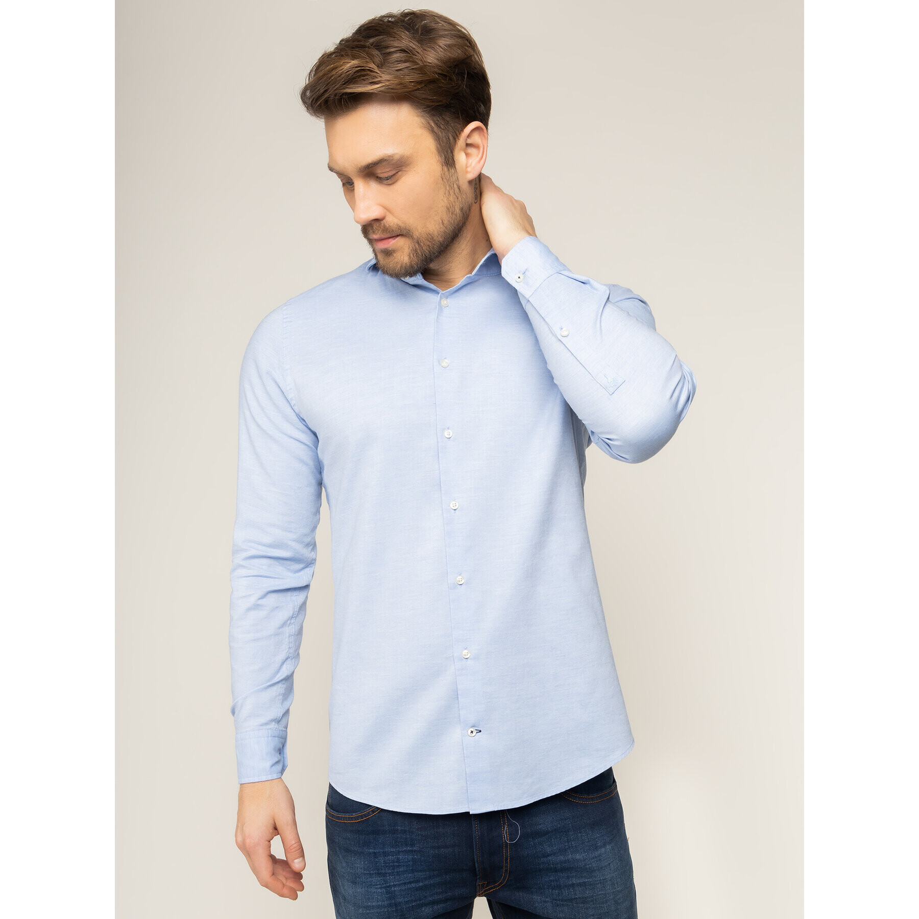 JOOP! Cămașă Pajos 30018902 Albastru Slim Fit - Pled.ro