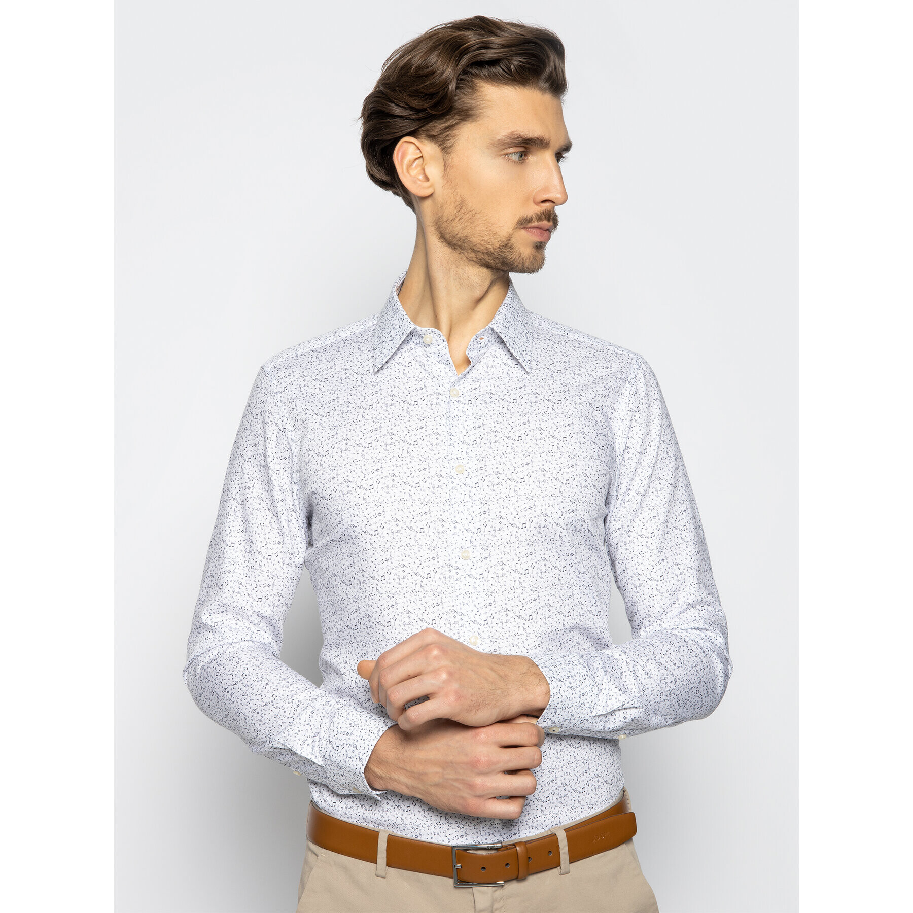 JOOP! Cămașă Pierce 30018893 Alb Slim Fit - Pled.ro