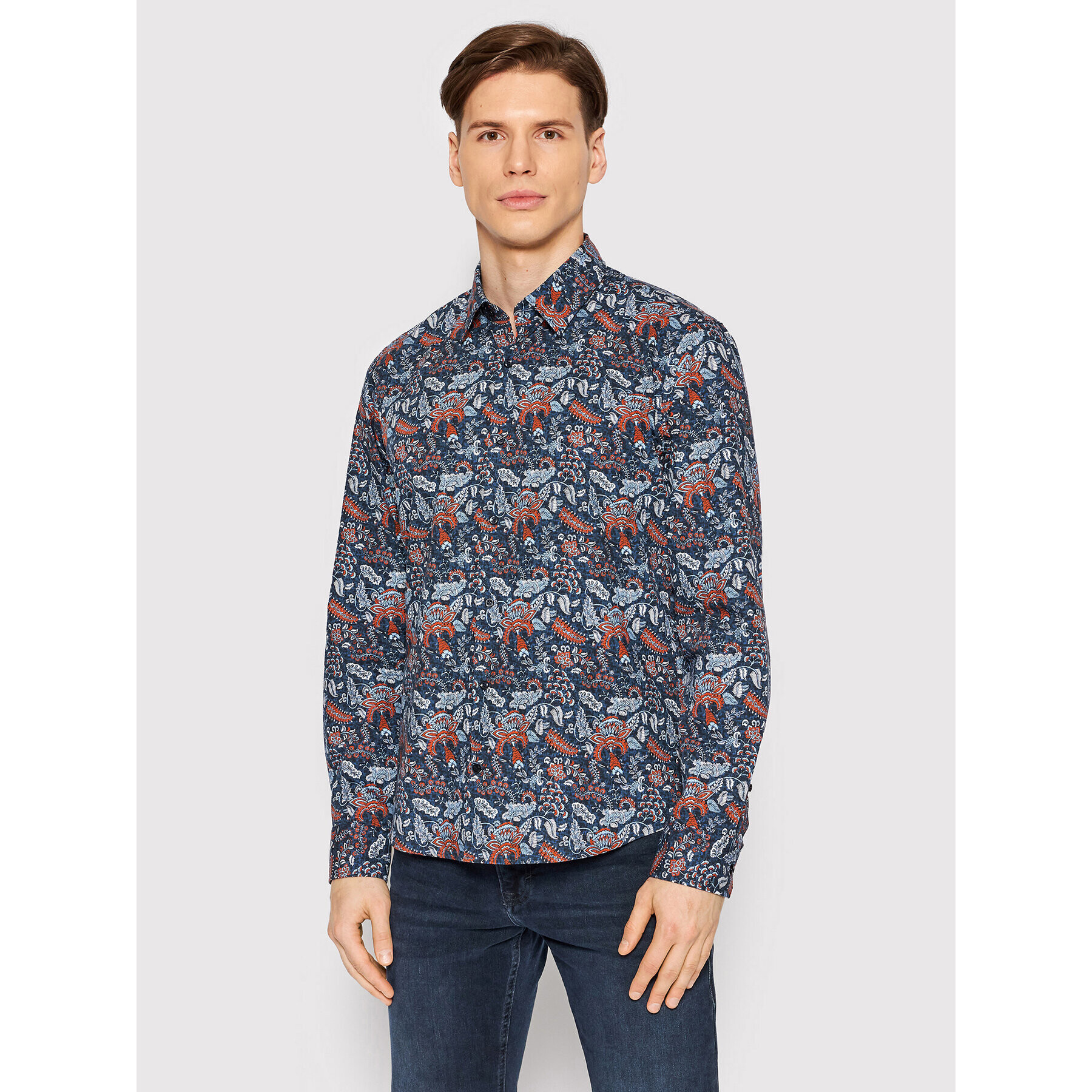 JOOP! Cămașă 17 Jsh-141Perros-W 30030456 Bleumarin Slim Fit - Pled.ro