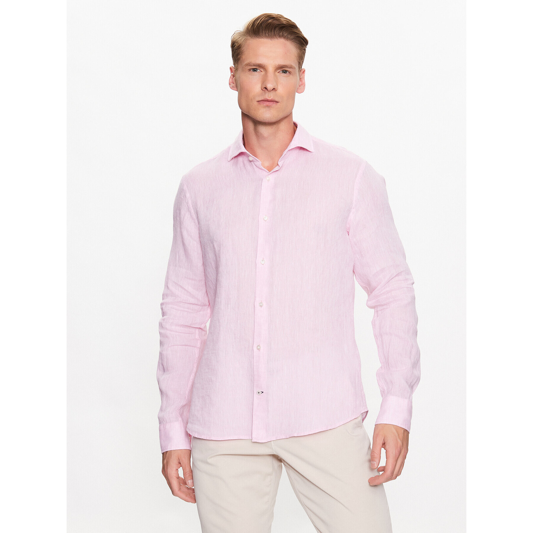 JOOP! Cămașă 30036138 Roz Slim Fit - Pled.ro