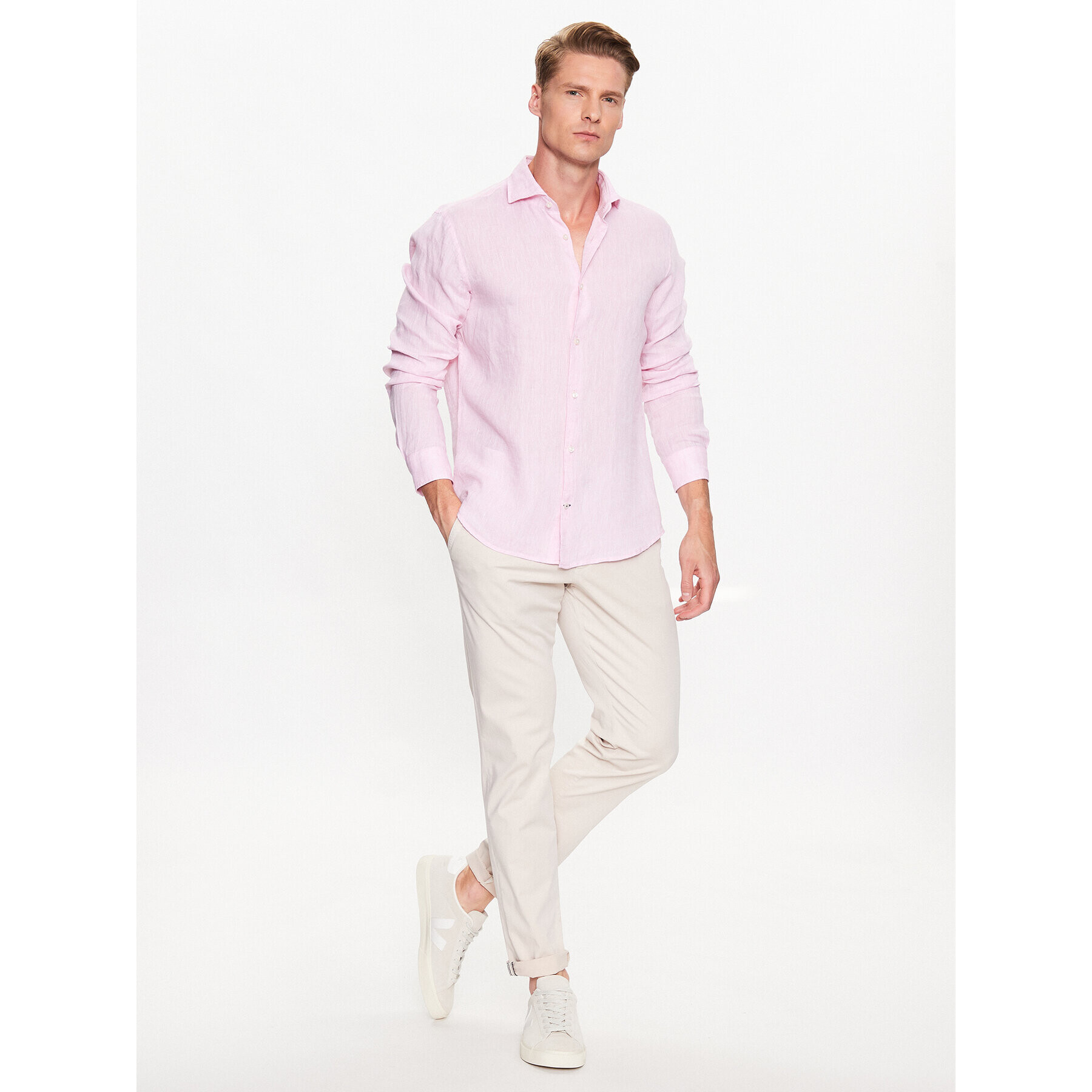 JOOP! Cămașă 30036138 Roz Slim Fit - Pled.ro