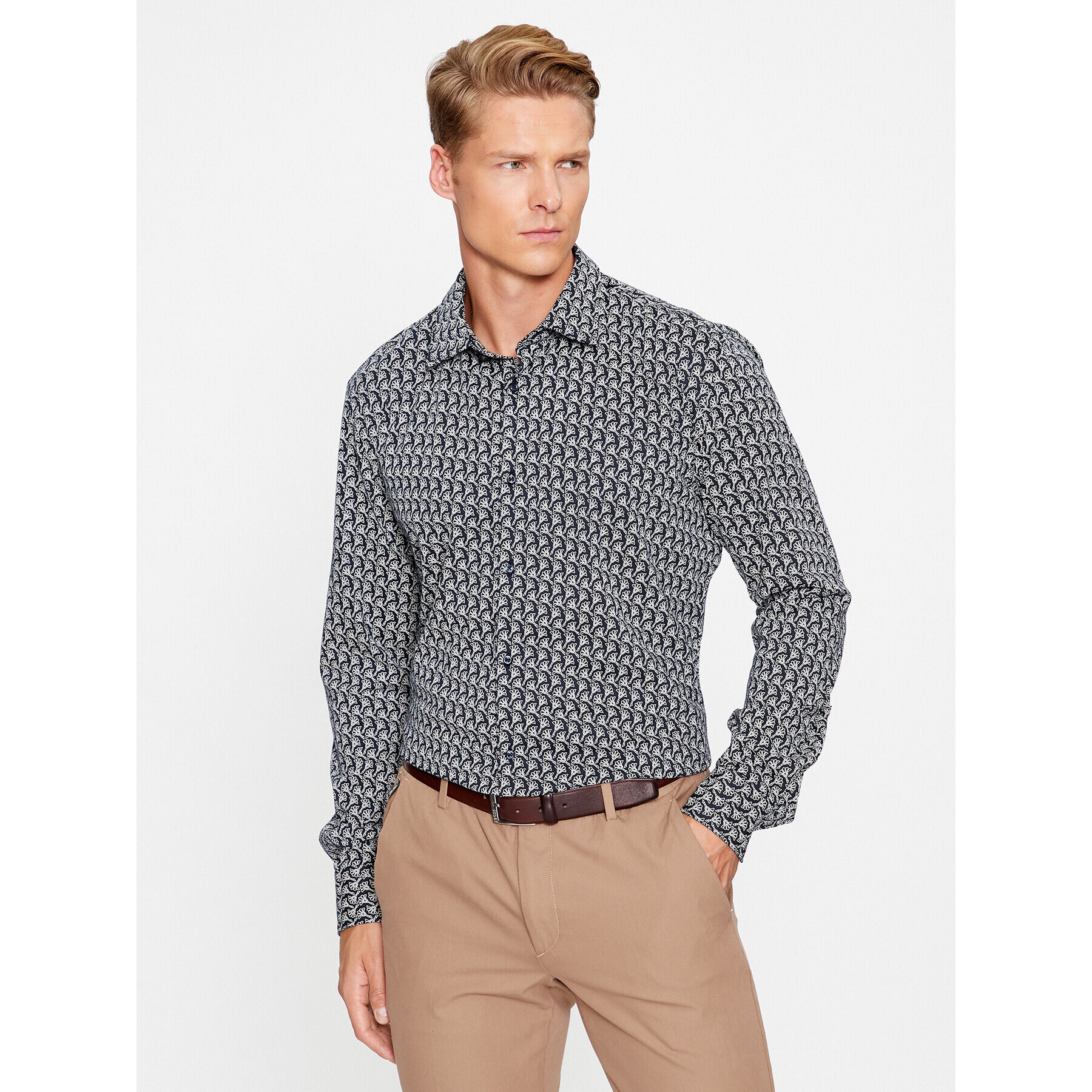 JOOP! Cămașă 30038819 Bleumarin Slim Fit - Pled.ro