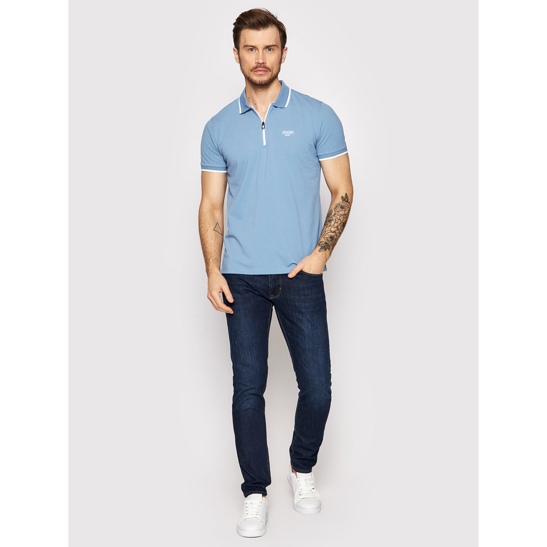 JOOP! Jeans Tricou polo JJ222J050 30030997 Albastru Regular Fit - Pled.ro