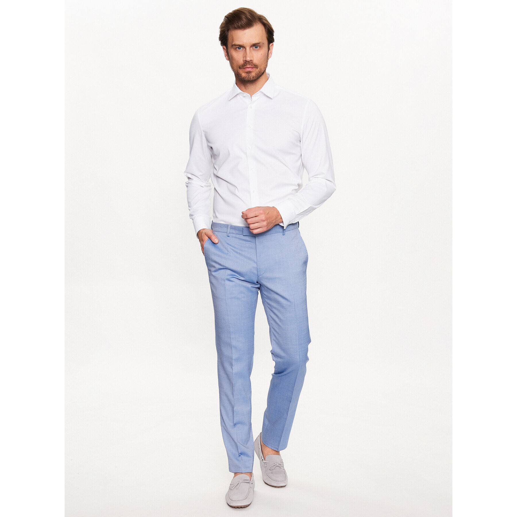 JOOP! Pantaloni din material 30036952 Albastru Slim Fit - Pled.ro