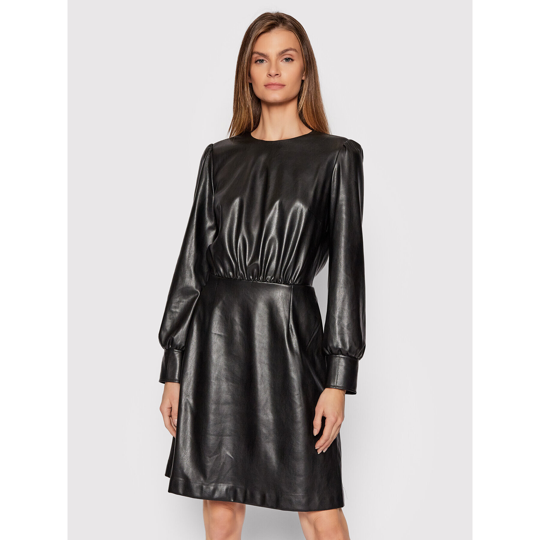 JOOP! Rochie din imitație de piele 58 JW221D100 30030235 Negru Regular Fit - Pled.ro