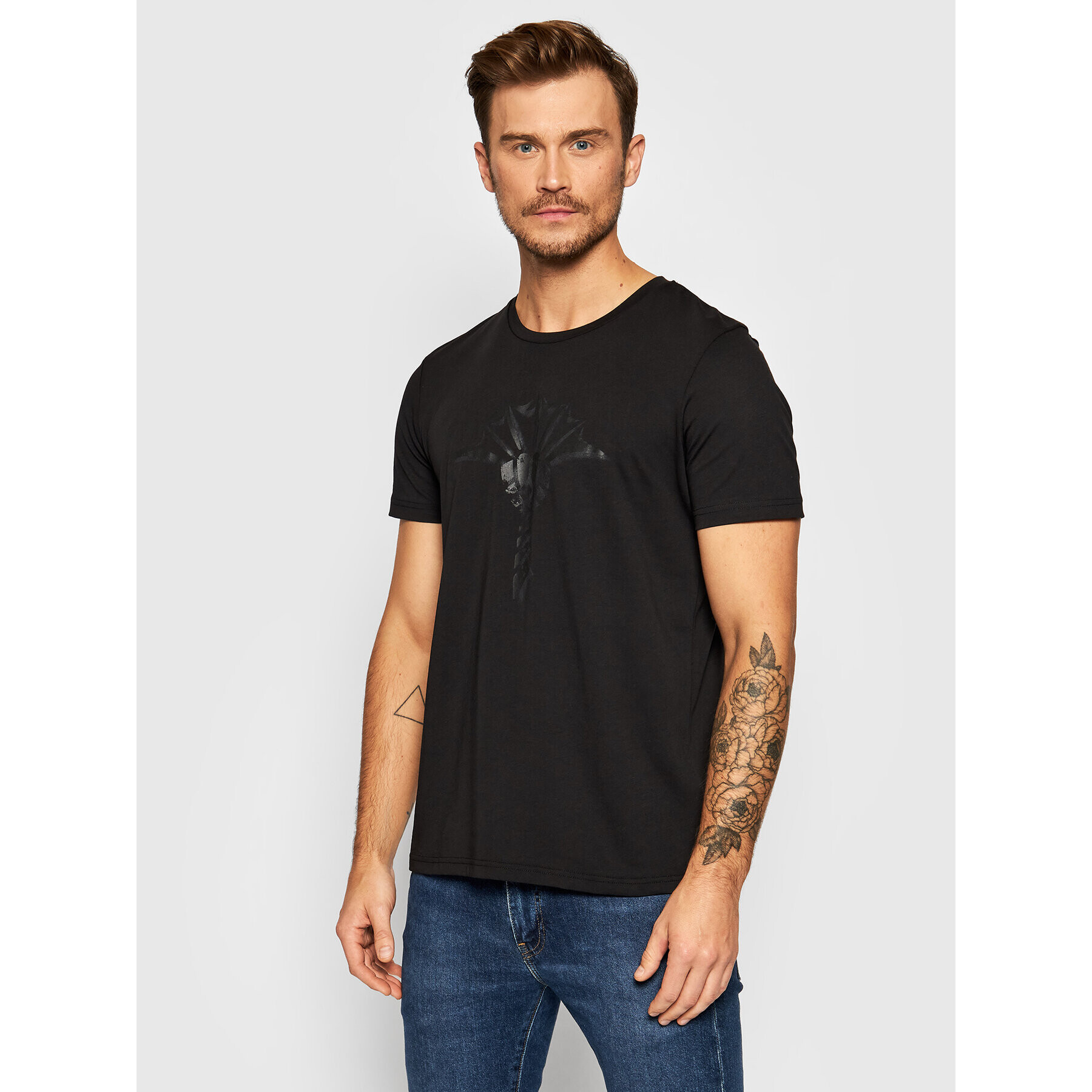 JOOP! Tricou 17 Jj-01Alerio-2 30028304 Negru Regular Fit - Pled.ro