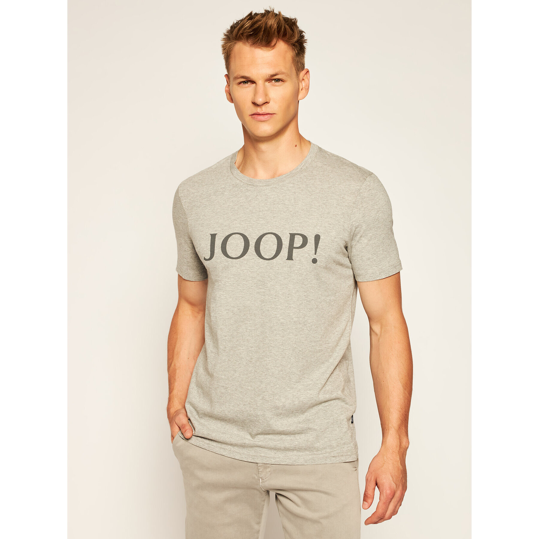 JOOP! Tricou 17 JJ-06Alerio 30021350 Gri Regular Fit - Pled.ro