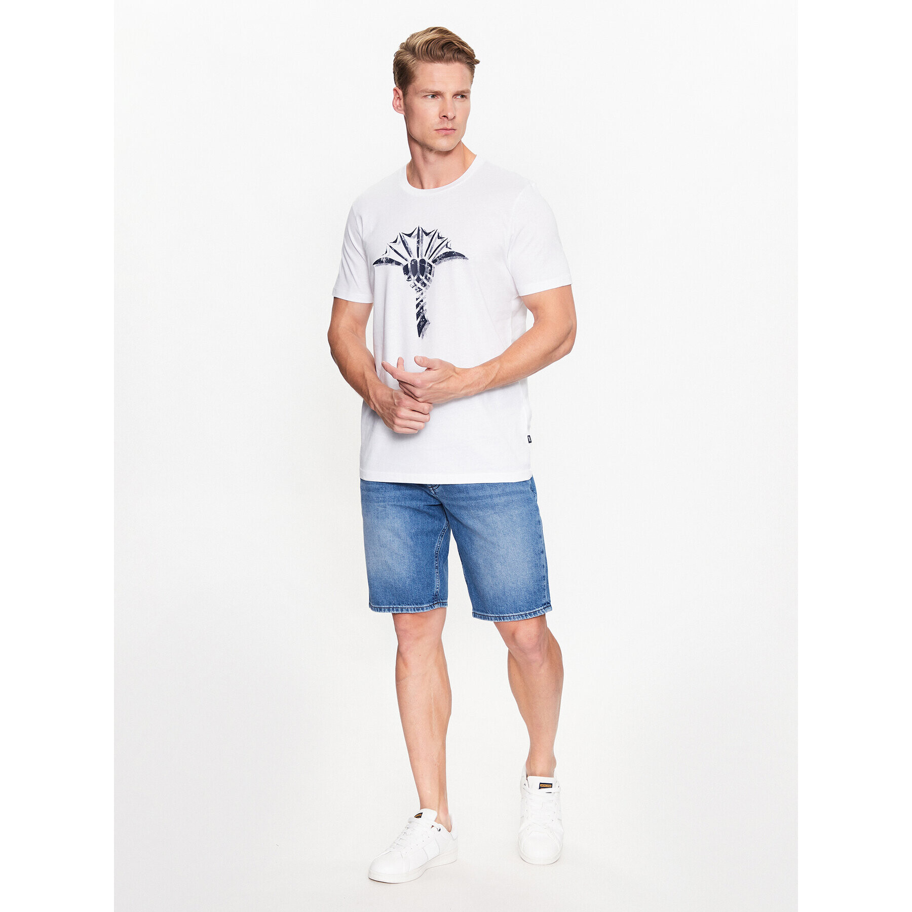 JOOP! Tricou 30036109 Alb Modern Fit - Pled.ro