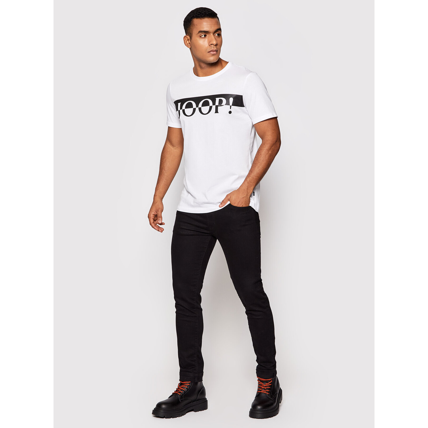 JOOP! Tricou J221J001 30029975 Alb Regular Fit - Pled.ro