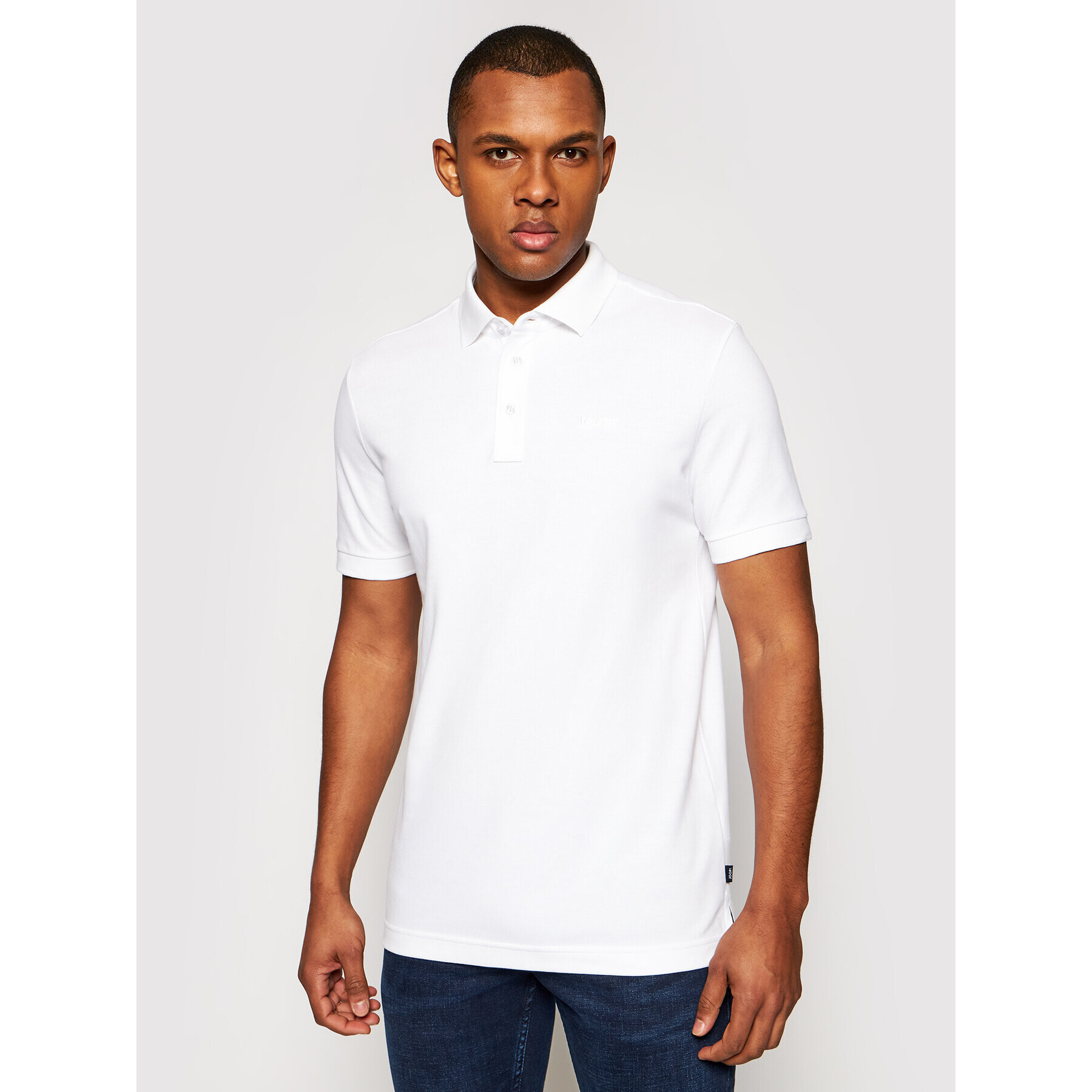 JOOP! Tricou polo 17 Jj-02Primus 10006510 Alb Regular Fit - Pled.ro