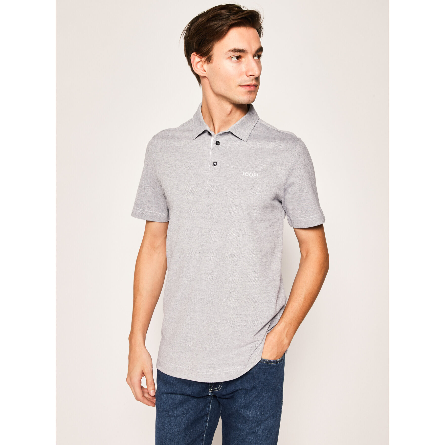 JOOP! Tricou polo 17 JJ-03Percy 30013367 Gri Slim Fit - Pled.ro