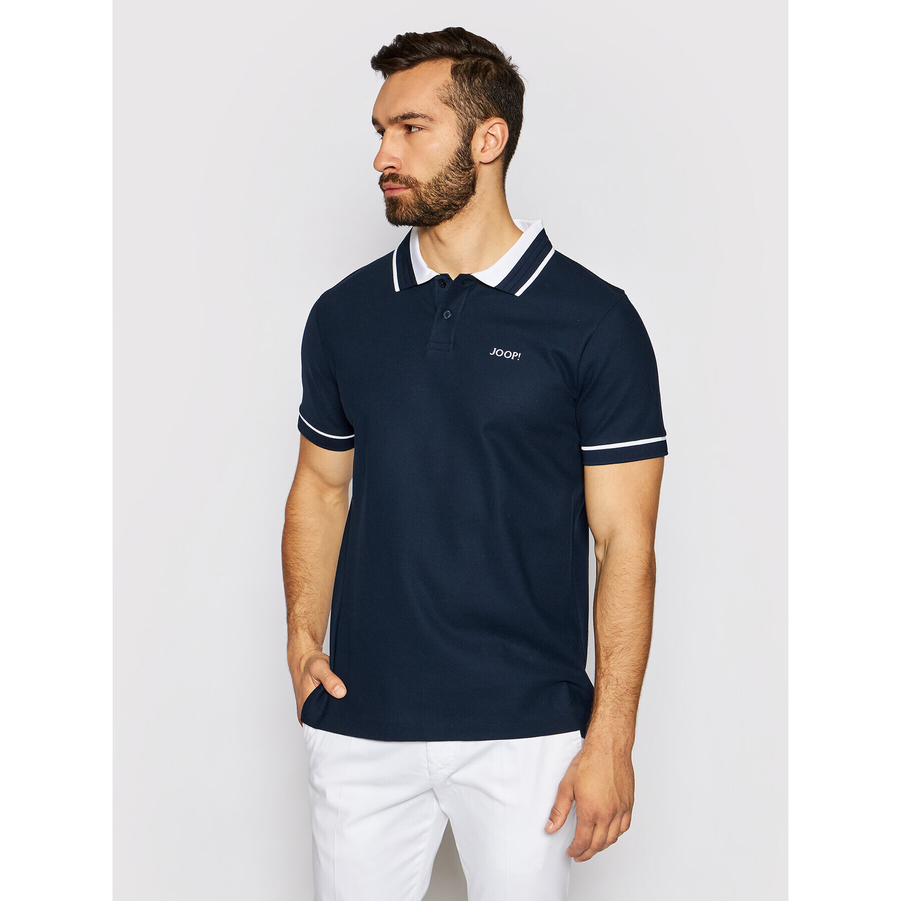 JOOP! Tricou polo 17 Jj-16Perseus 30025969 Bleumarin Regular Fit - Pled.ro