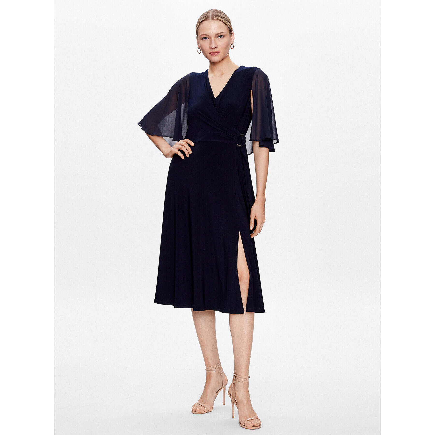 Joseph Ribkoff Rochie cocktail 231757 Bleumarin Regular Fit - Pled.ro