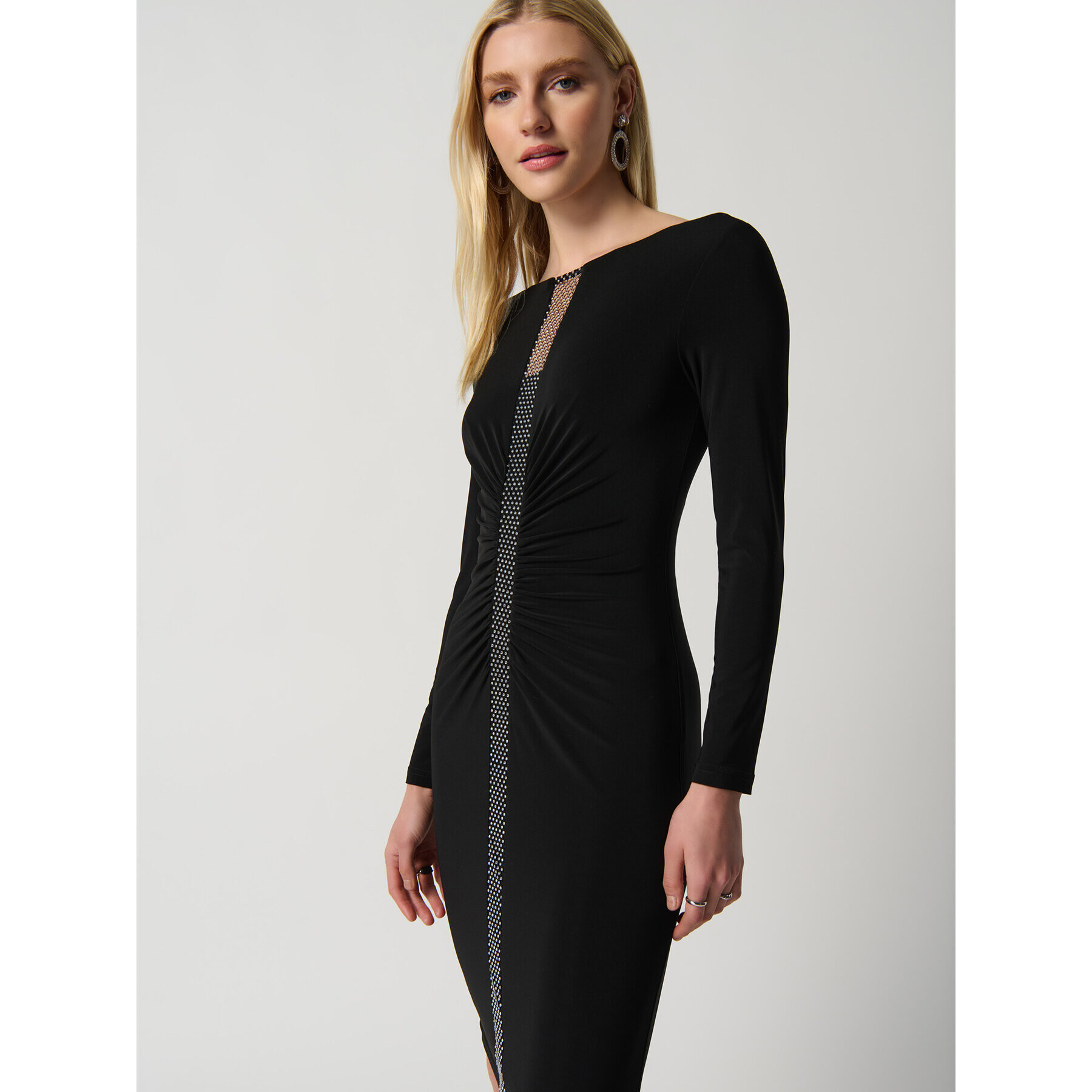 Joseph Ribkoff Rochie cocktail 234013 Negru Slim Fit - Pled.ro