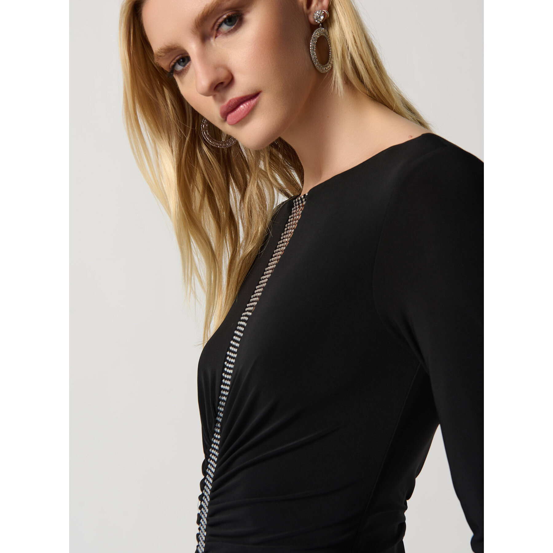 Joseph Ribkoff Rochie cocktail 234013 Negru Slim Fit - Pled.ro