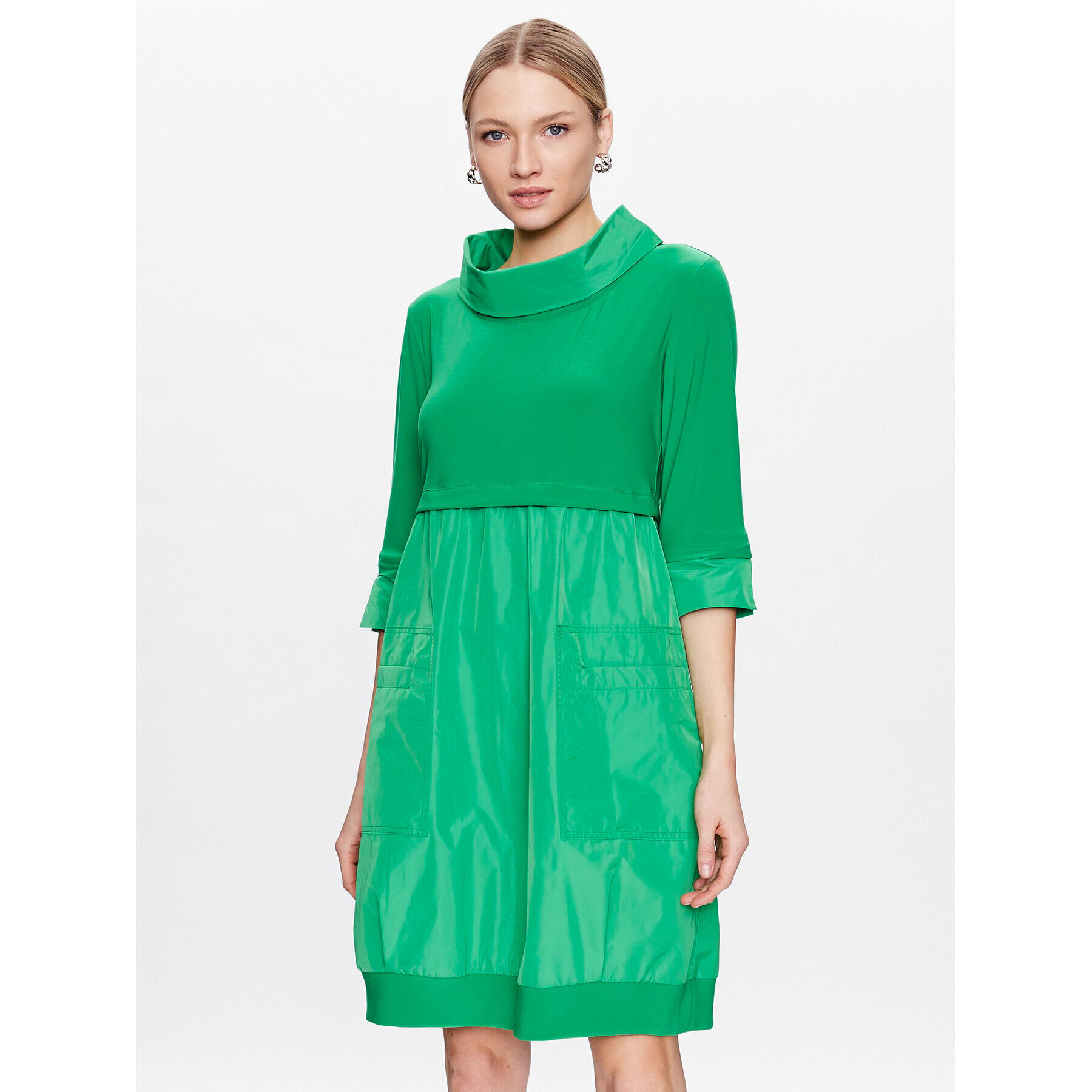 Joseph Ribkoff Rochie de zi 173444S Verde Regular Fit - Pled.ro