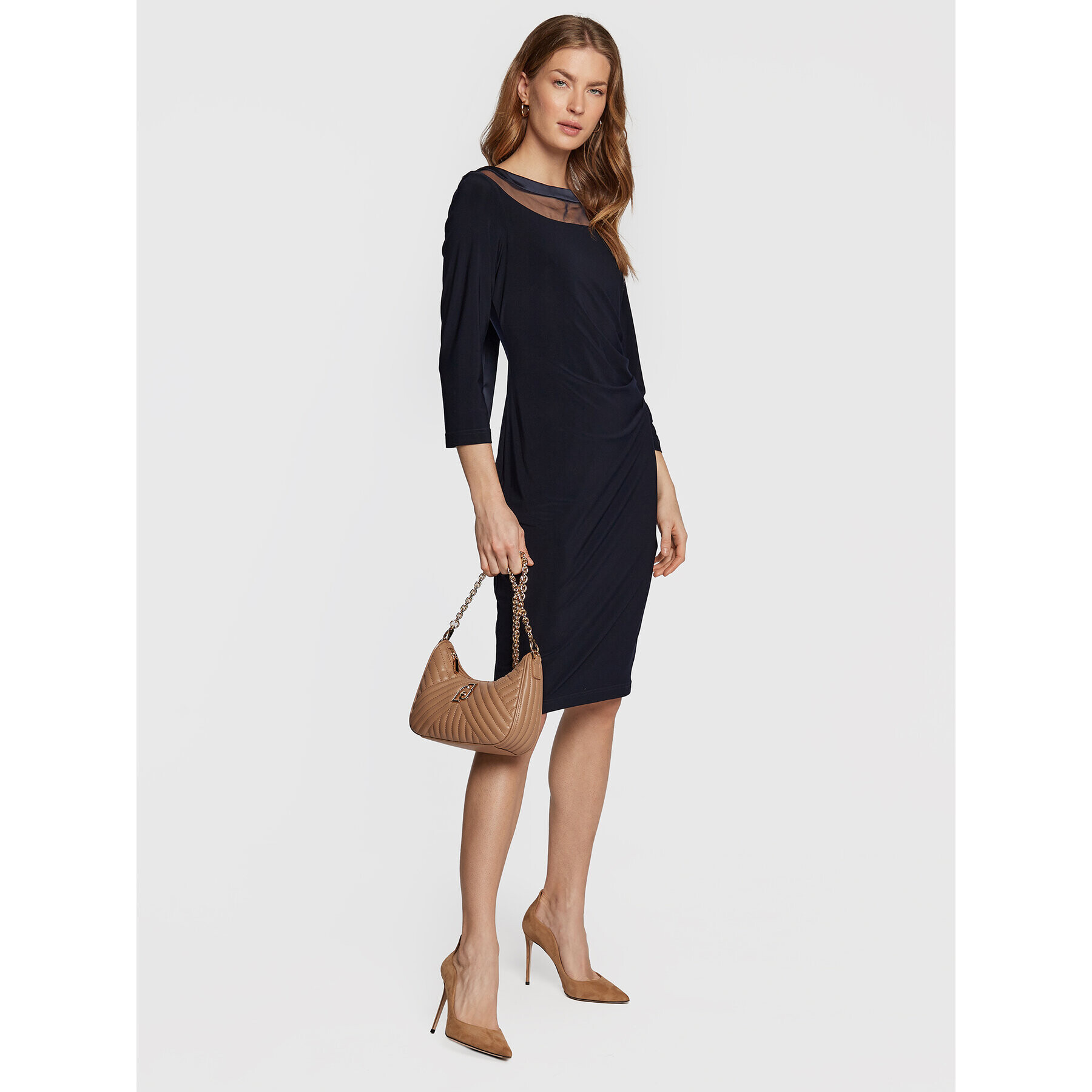 Joseph Ribkoff Rochie de zi 223747 Bleumarin Regular Fit - Pled.ro