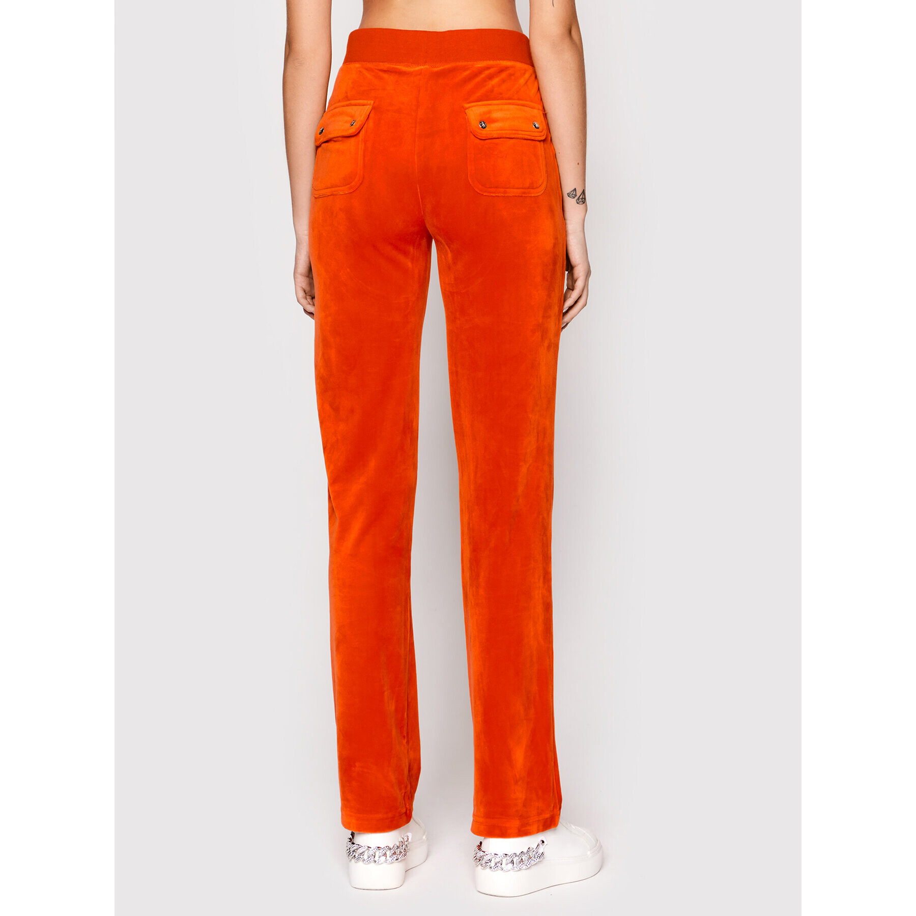 Juicy Couture Pantaloni trening Del Ray JCAP180 Portocaliu Regular Fit - Pled.ro