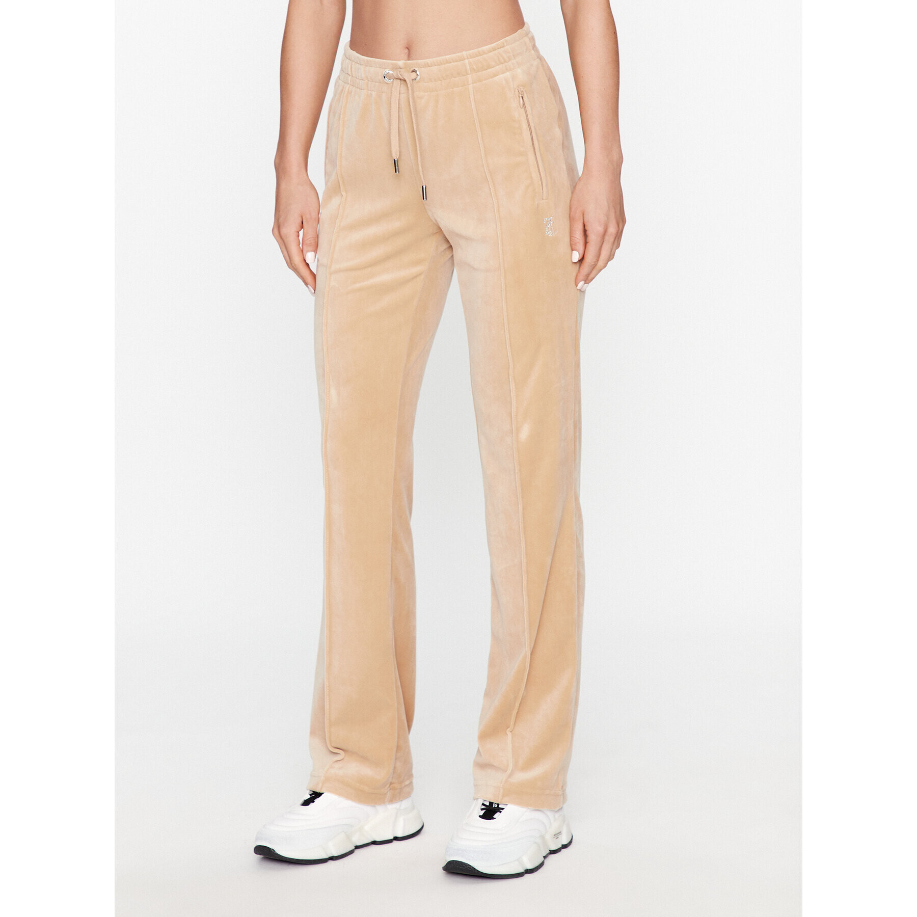 Juicy Couture Pantaloni trening Tina JCAPW045483 Bej Regular Fit - Pled.ro