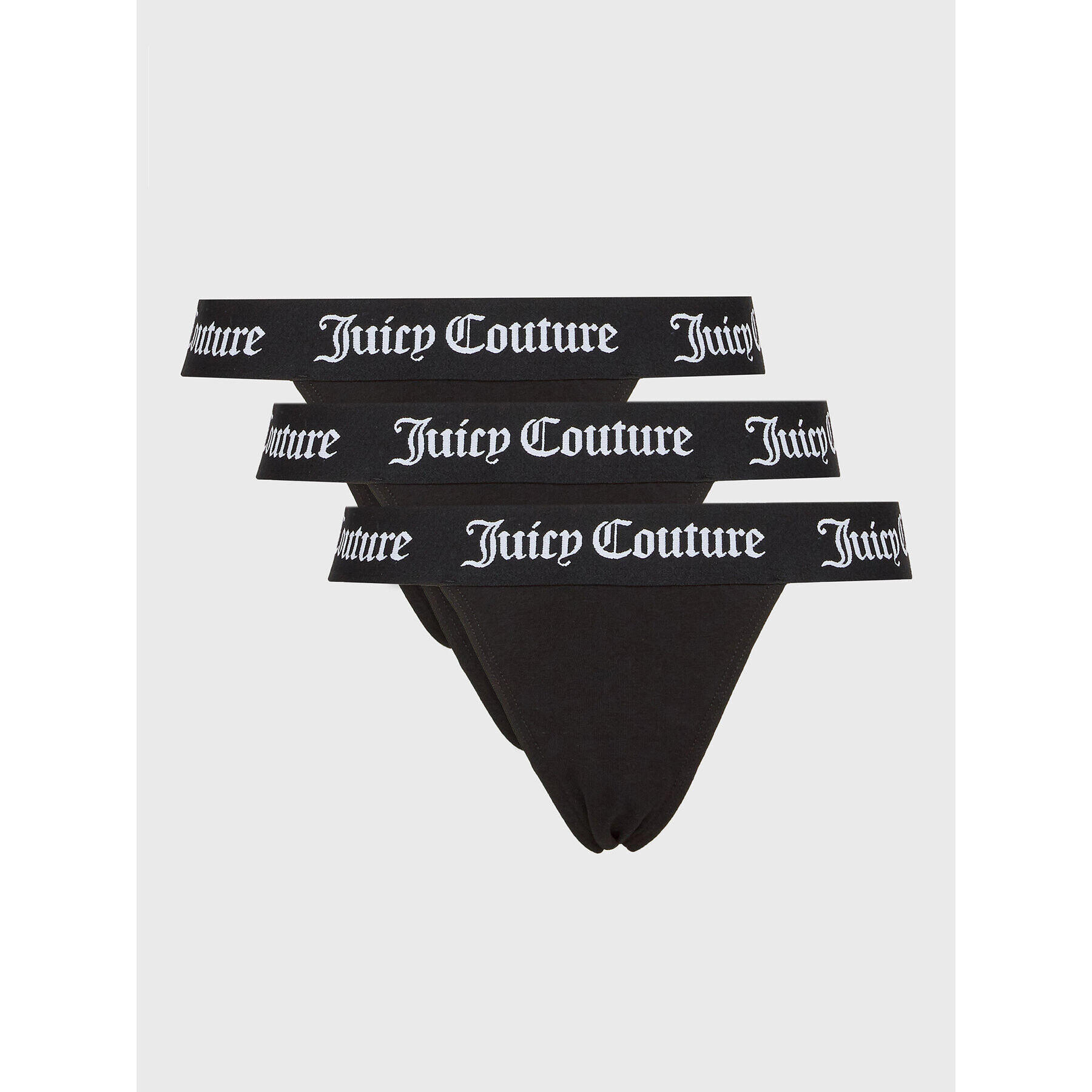 Juicy Couture Set 3 perechi de chiloți brazilieni Diddy JCLRU123543 Negru - Pled.ro