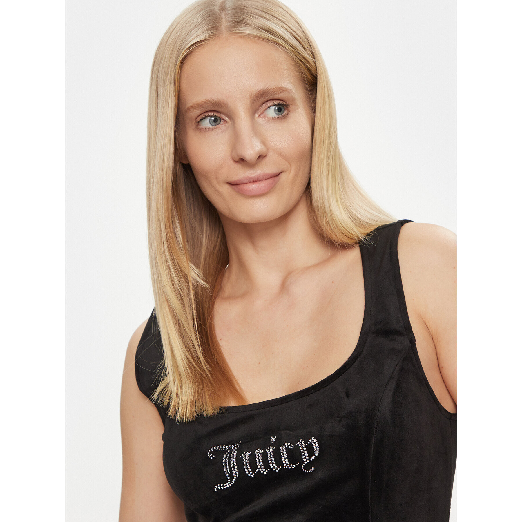 Juicy Couture Top Camina Corset Top JCWCT23305 Negru Slim Fit - Pled.ro