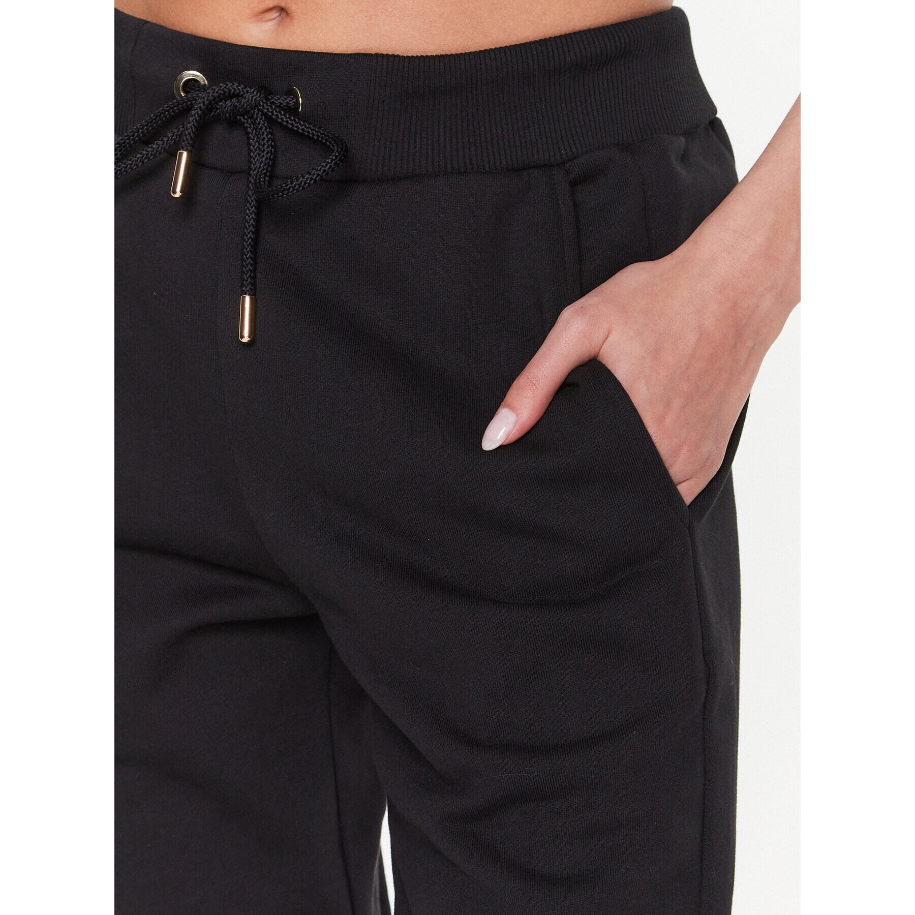 Just Cavalli Pantaloni trening 74PBAF00 Negru Regular Fit - Pled.ro