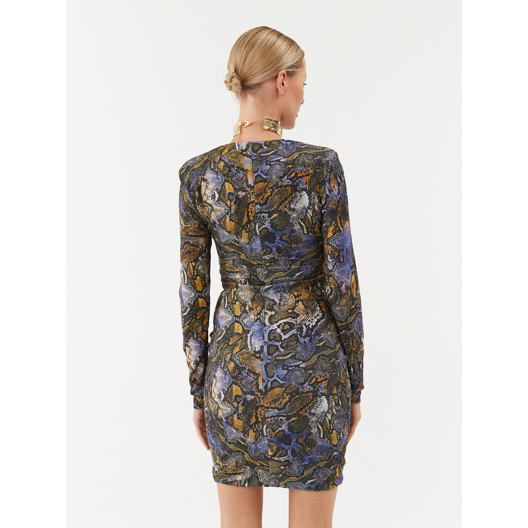 Just Cavalli Rochie cocktail 75PAO939 Violet Slim Fit - Pled.ro