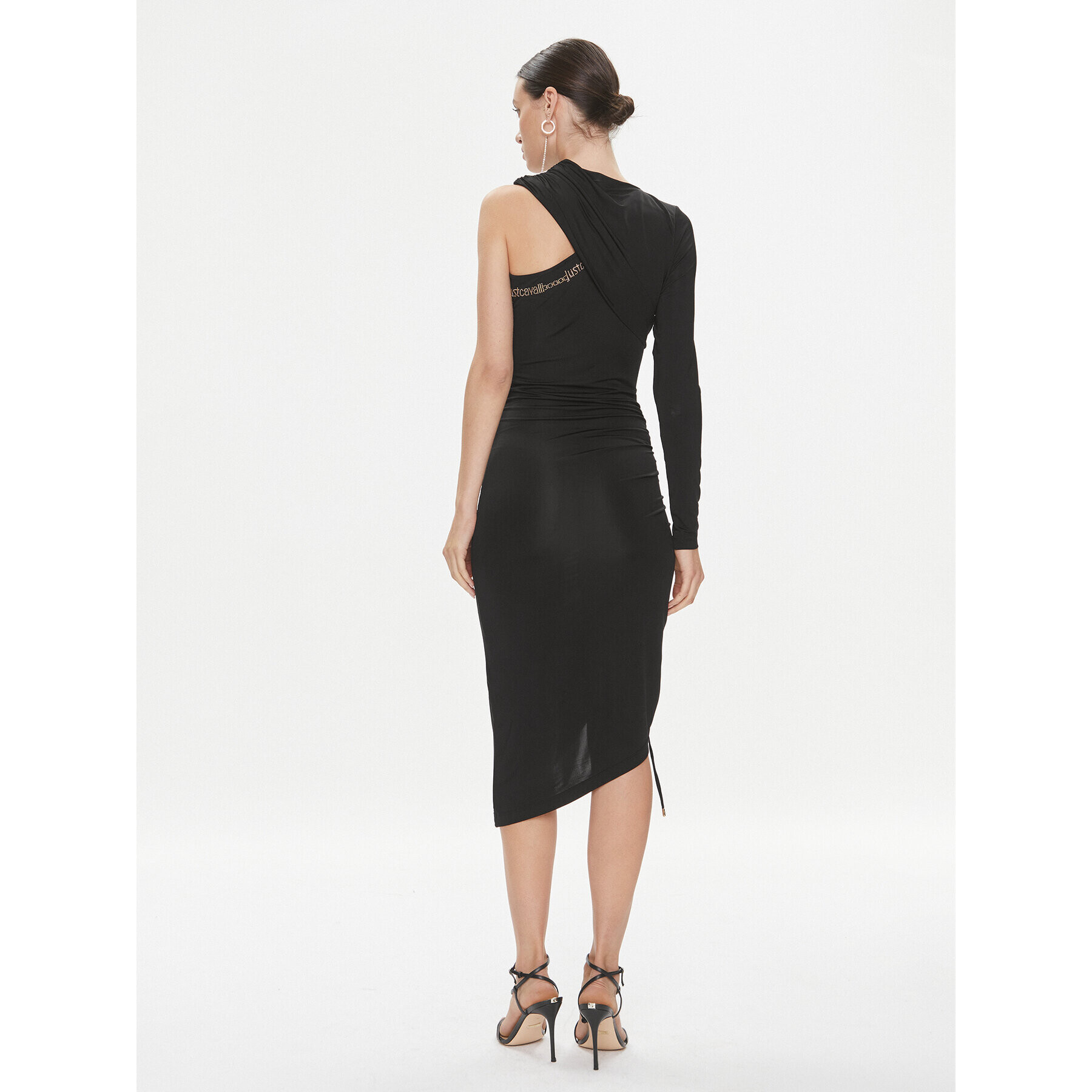 Just Cavalli Rochie cocktail 75PAO9A7 Negru Slim Fit - Pled.ro