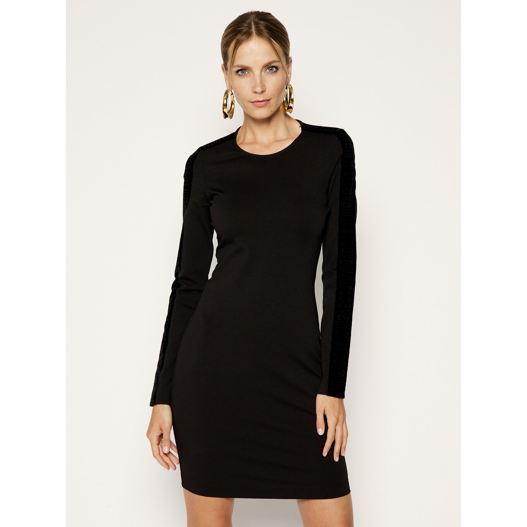 Just Cavalli Rochie de zi S04CT0963 Negru Regular Fit - Pled.ro