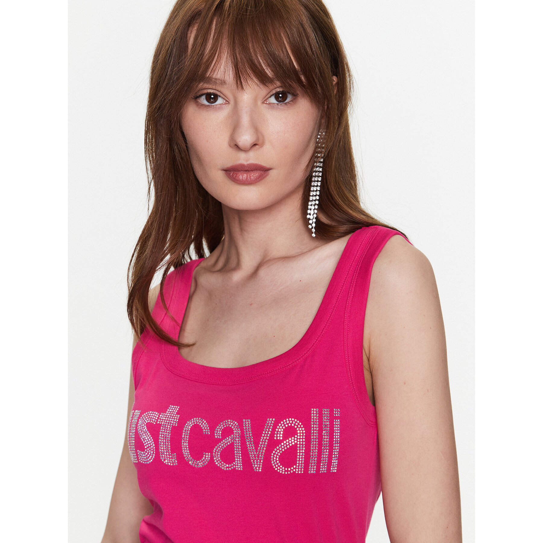 Just Cavalli Top 74PBME01 Roz Regular Fit - Pled.ro