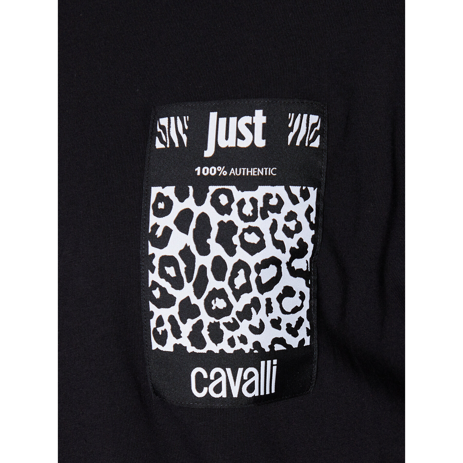 Just Cavalli Tricou 74OBH600 Negru Regular Fit - Pled.ro