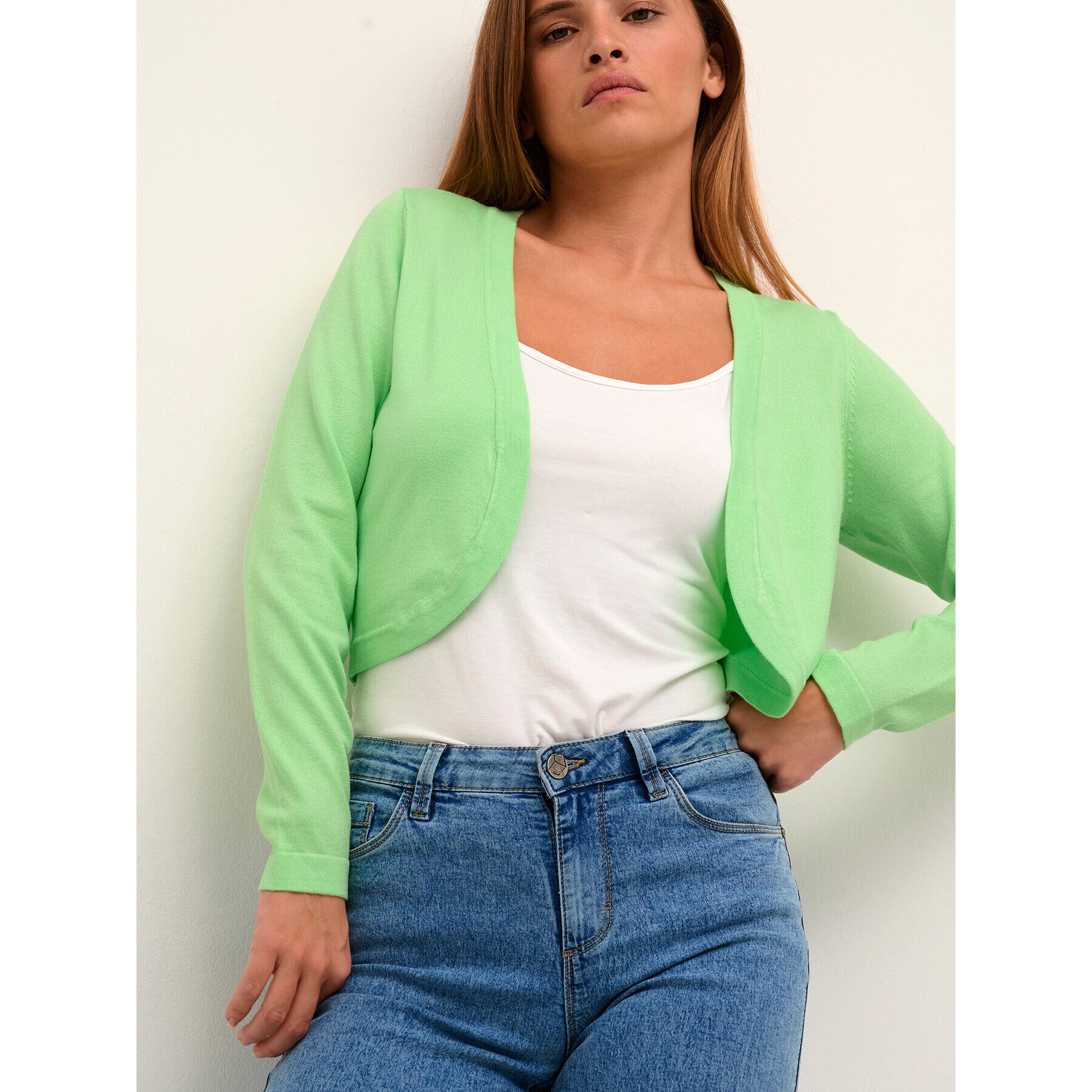 Kaffe Bolero Astrid 500020 Verde Regular Fit - Pled.ro