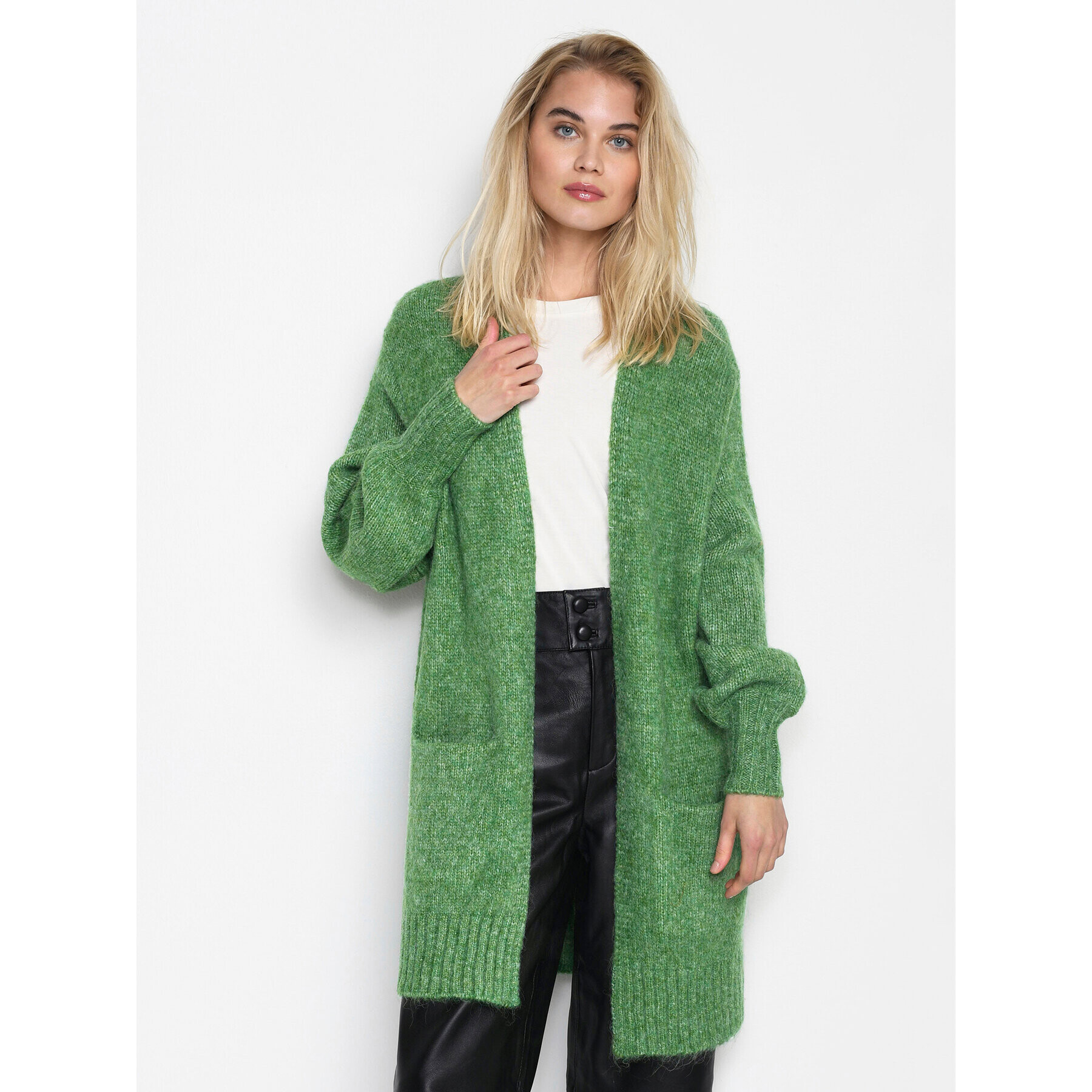 Kaffe Cardigan Alioma 10505567 Verde Regular Fit - Pled.ro