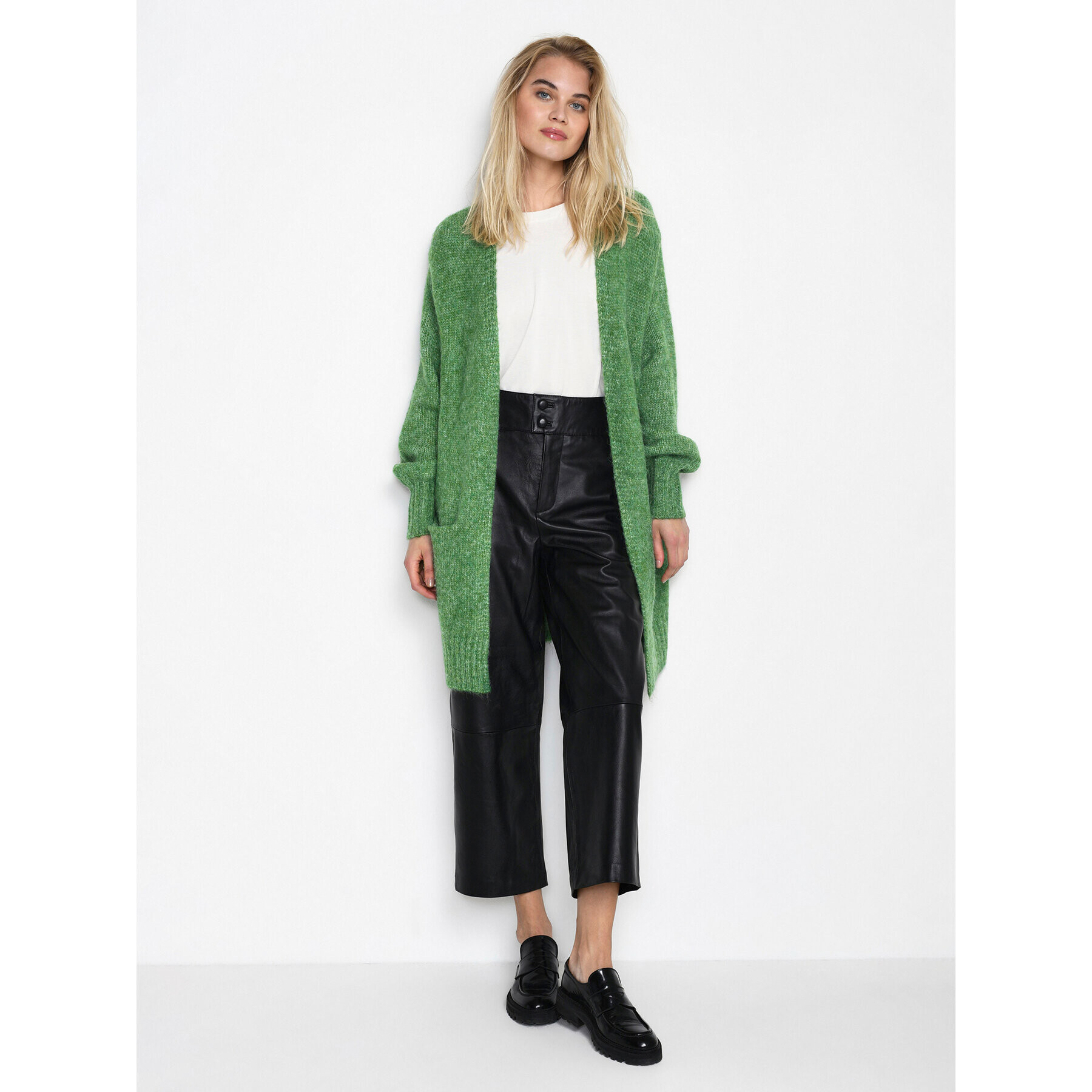 Kaffe Cardigan Alioma 10505567 Verde Regular Fit - Pled.ro