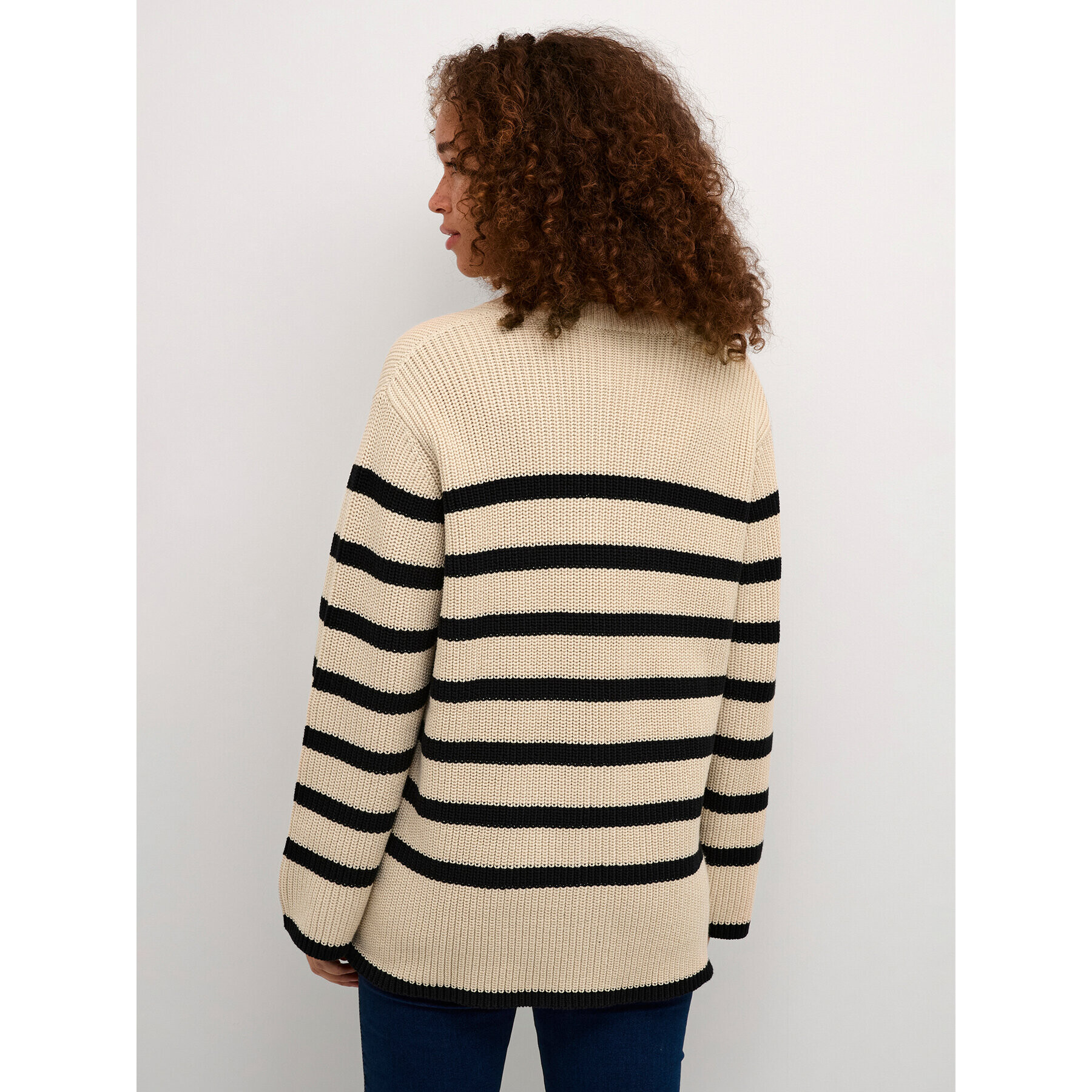 Kaffe Cardigan Cilla 10507575 Bej Loose Fit - Pled.ro