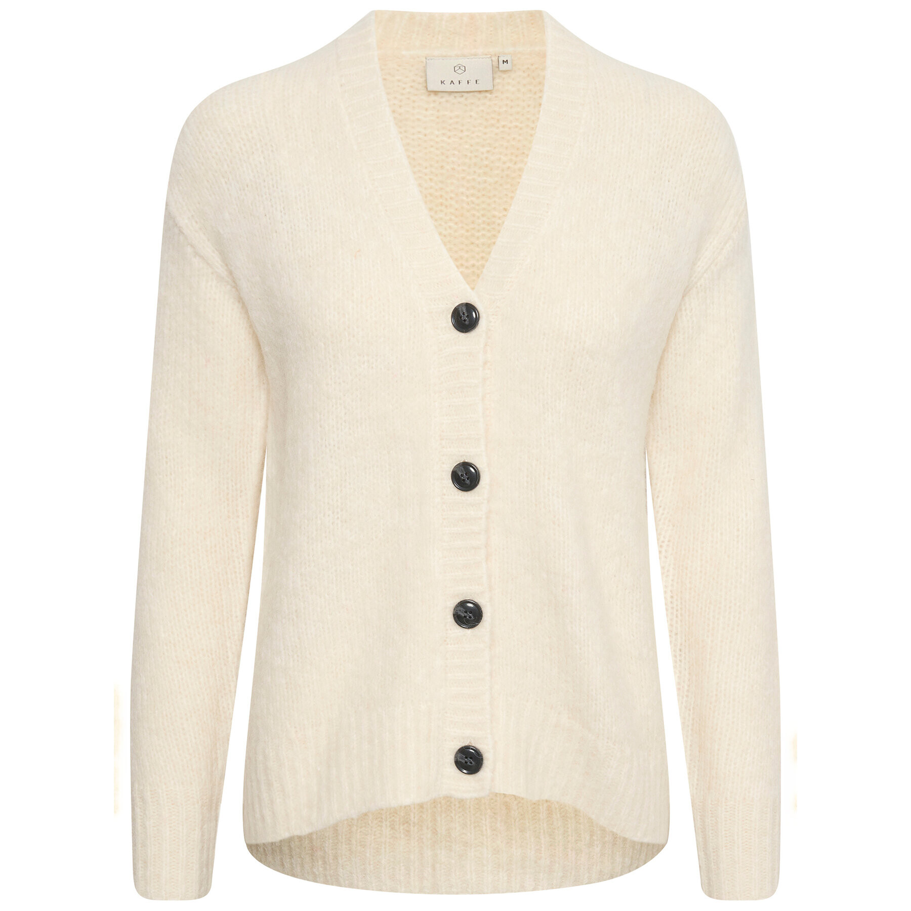 Kaffe Cardigan Zaroline 10507116 Écru Boxy Fit - Pled.ro